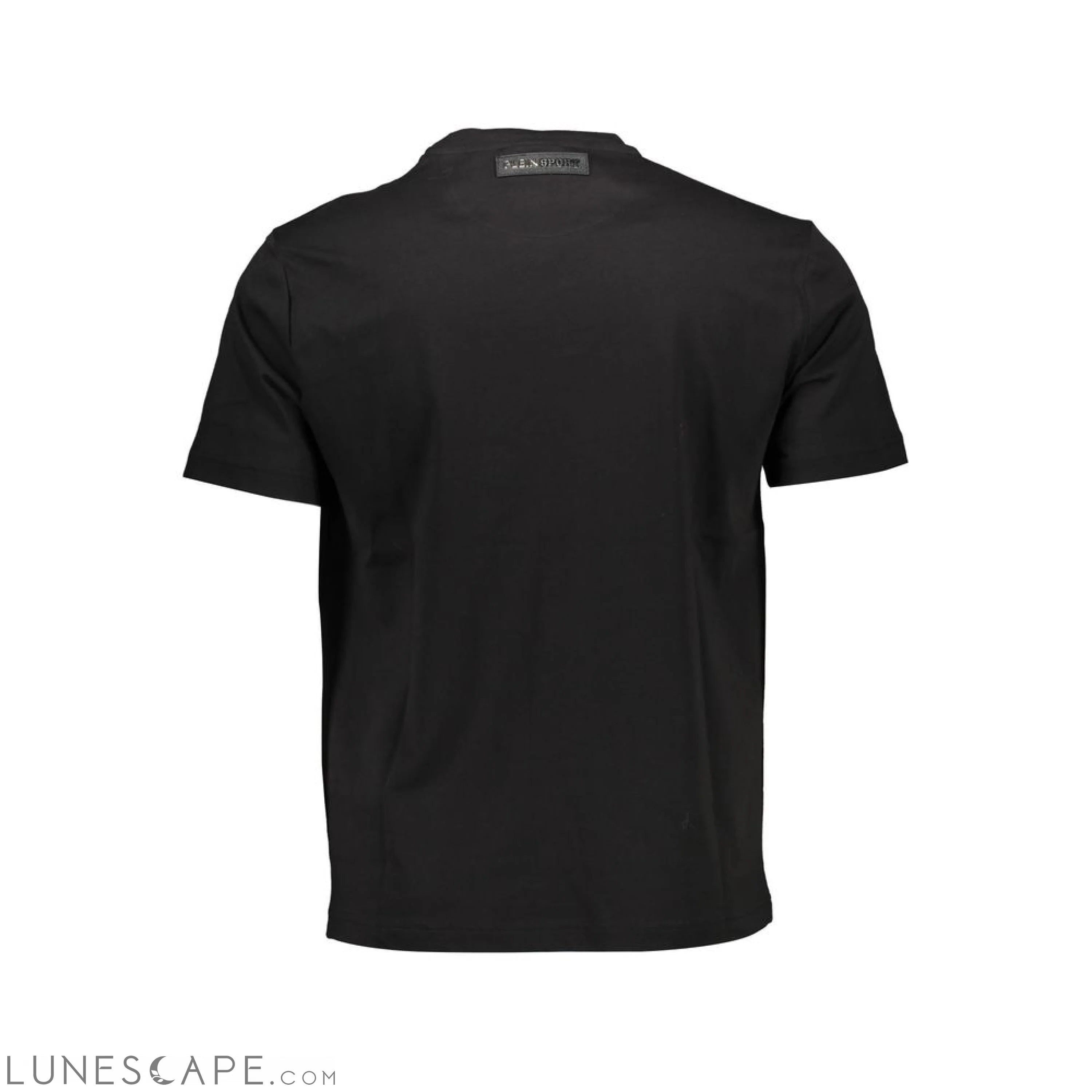 Plein Sport Black Cotton Men T-Shirt LUNESCAPE