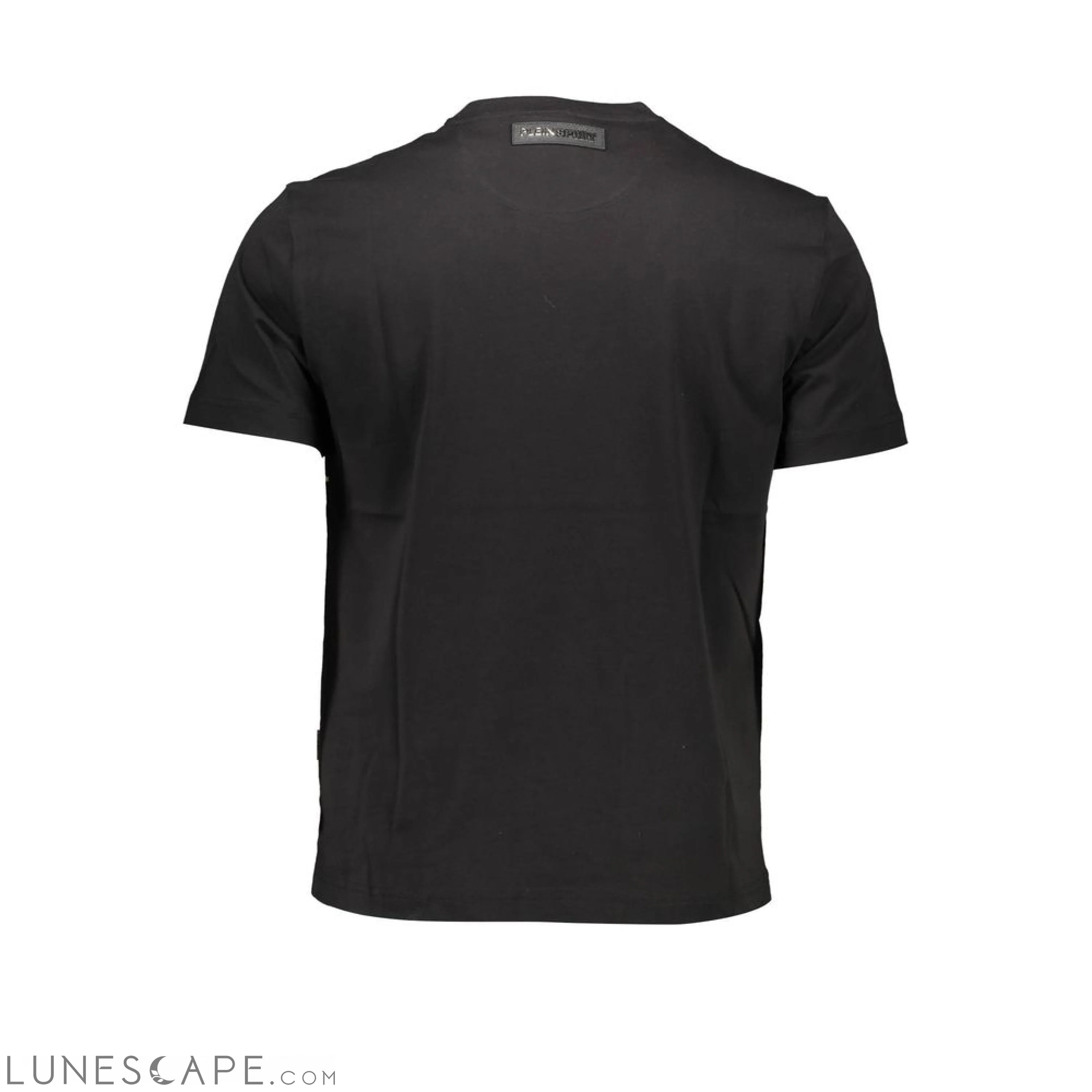 Plein Sport Black Cotton Men T-Shirt LUNESCAPE