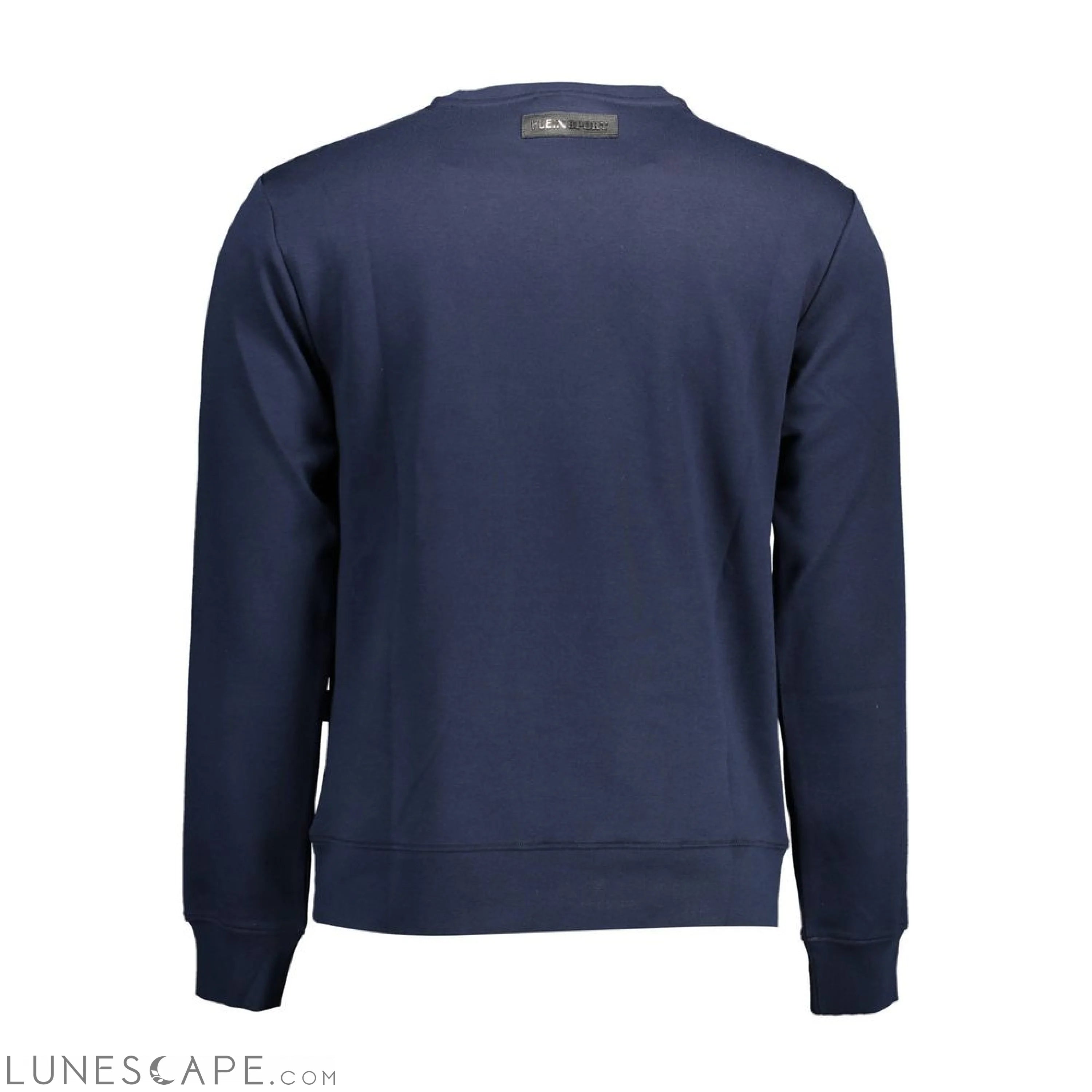 Plein Sport Blue Cotton Men Sweater LUNESCAPE