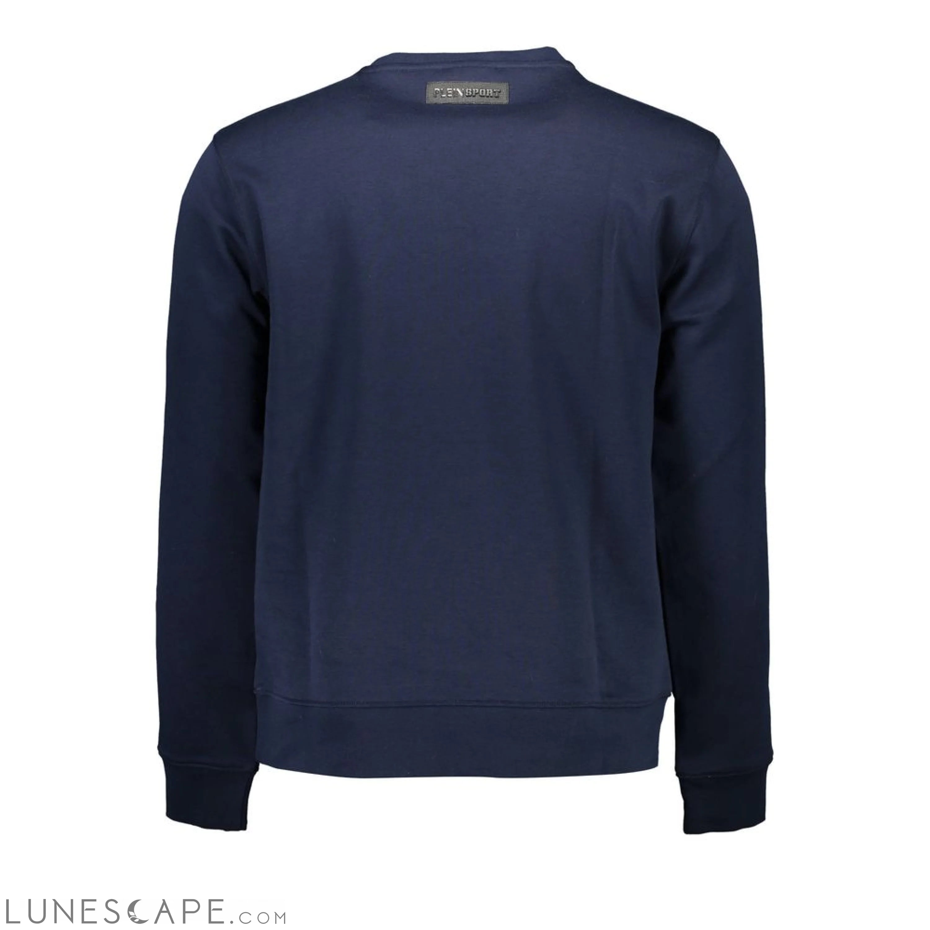 Plein Sport Blue Cotton Men Sweater LUNESCAPE