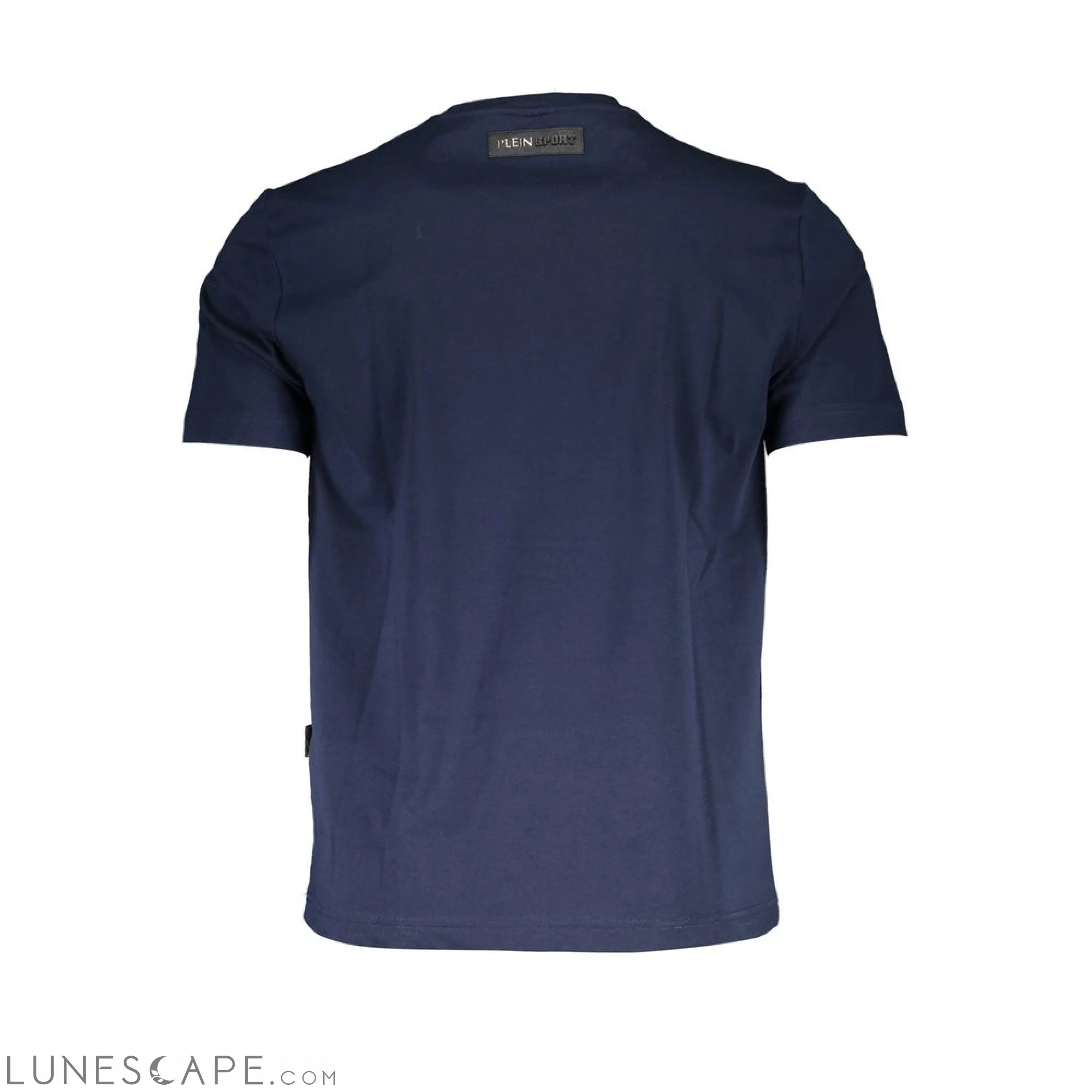 Plein Sport Blue Cotton Men T-Shirt LUNESCAPE