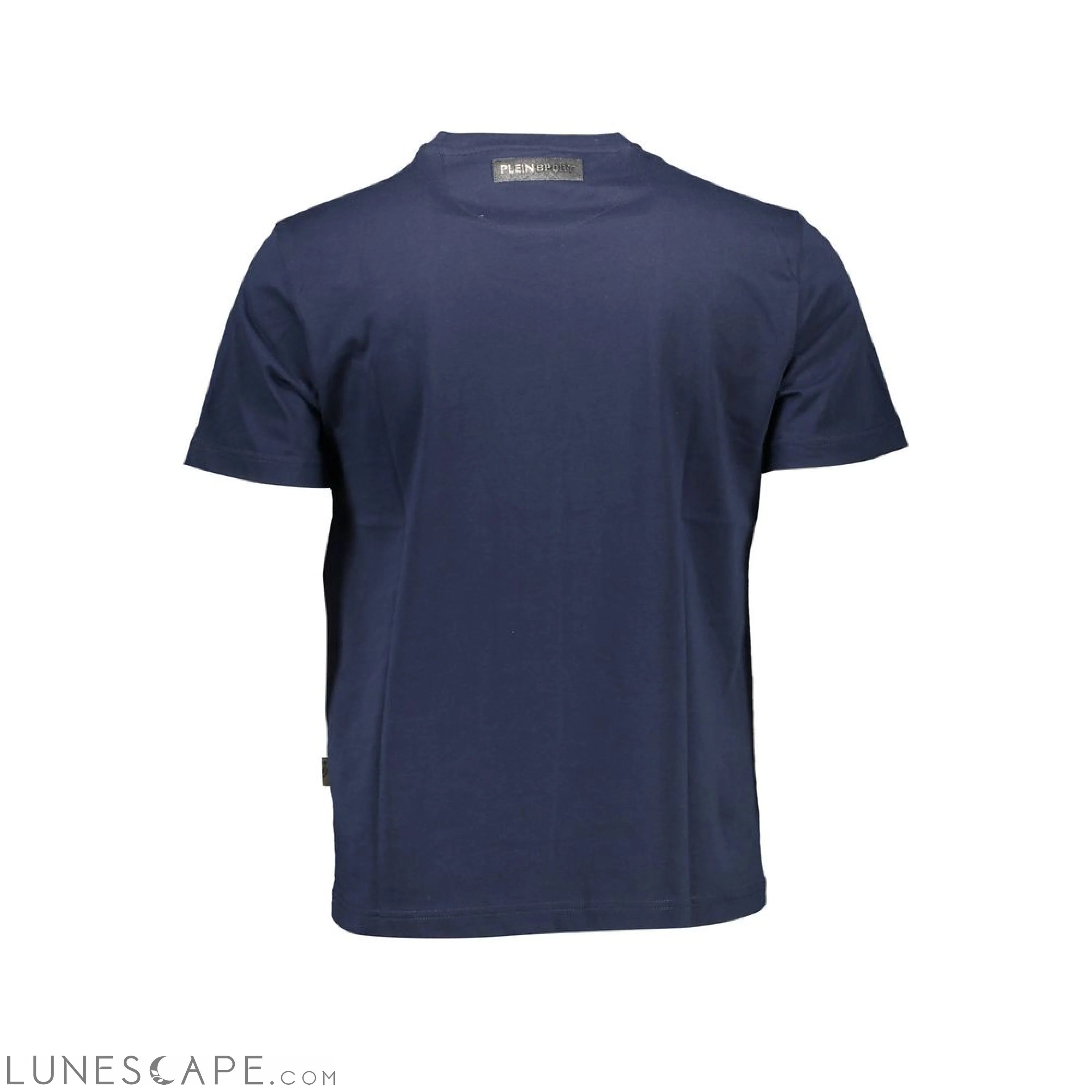 Plein Sport Blue Cotton Men T-Shirt LUNESCAPE