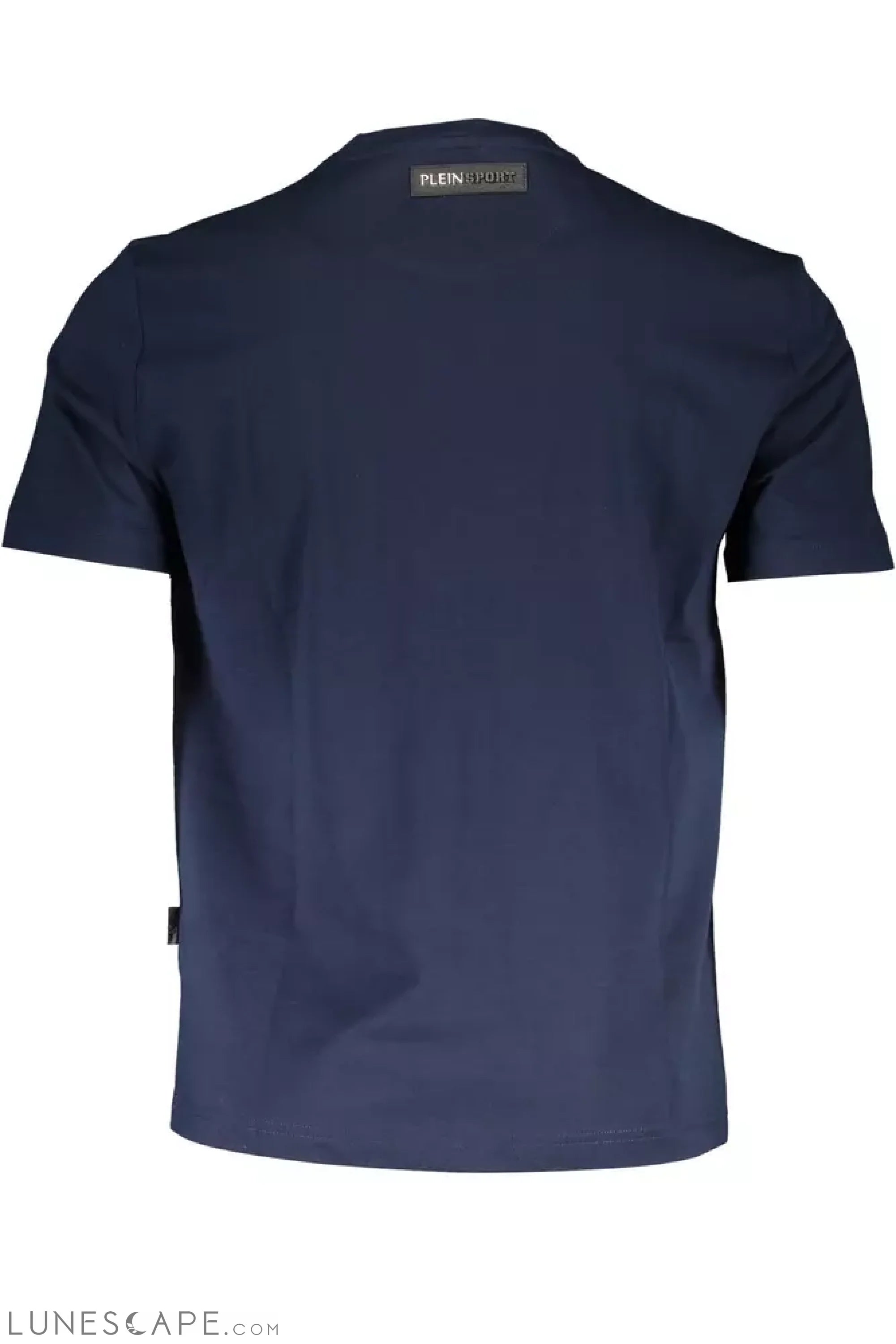 Plein Sport Blue Cotton Men T-Shirt LUNESCAPE