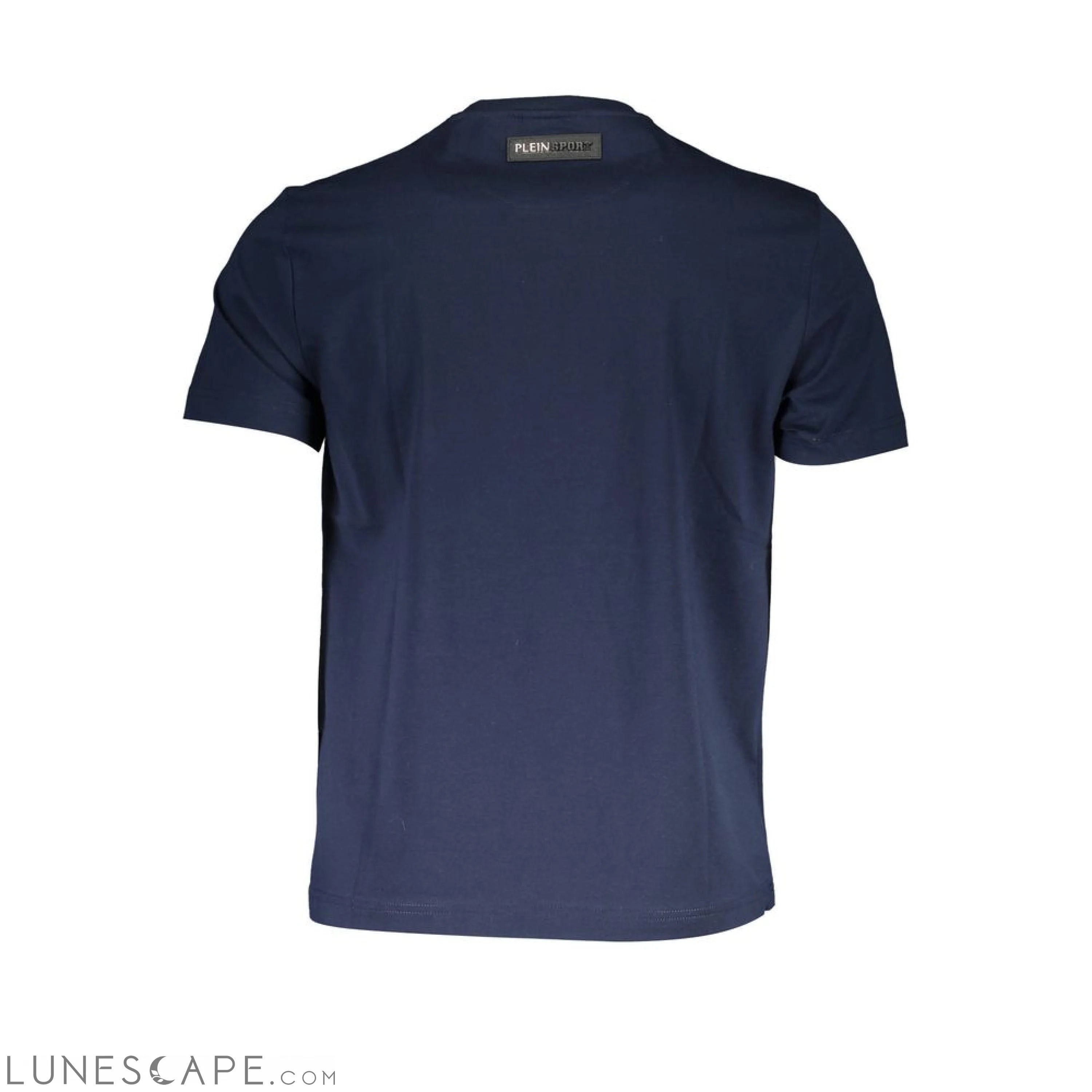 Plein Sport Blue Cotton Men T-Shirt LUNESCAPE