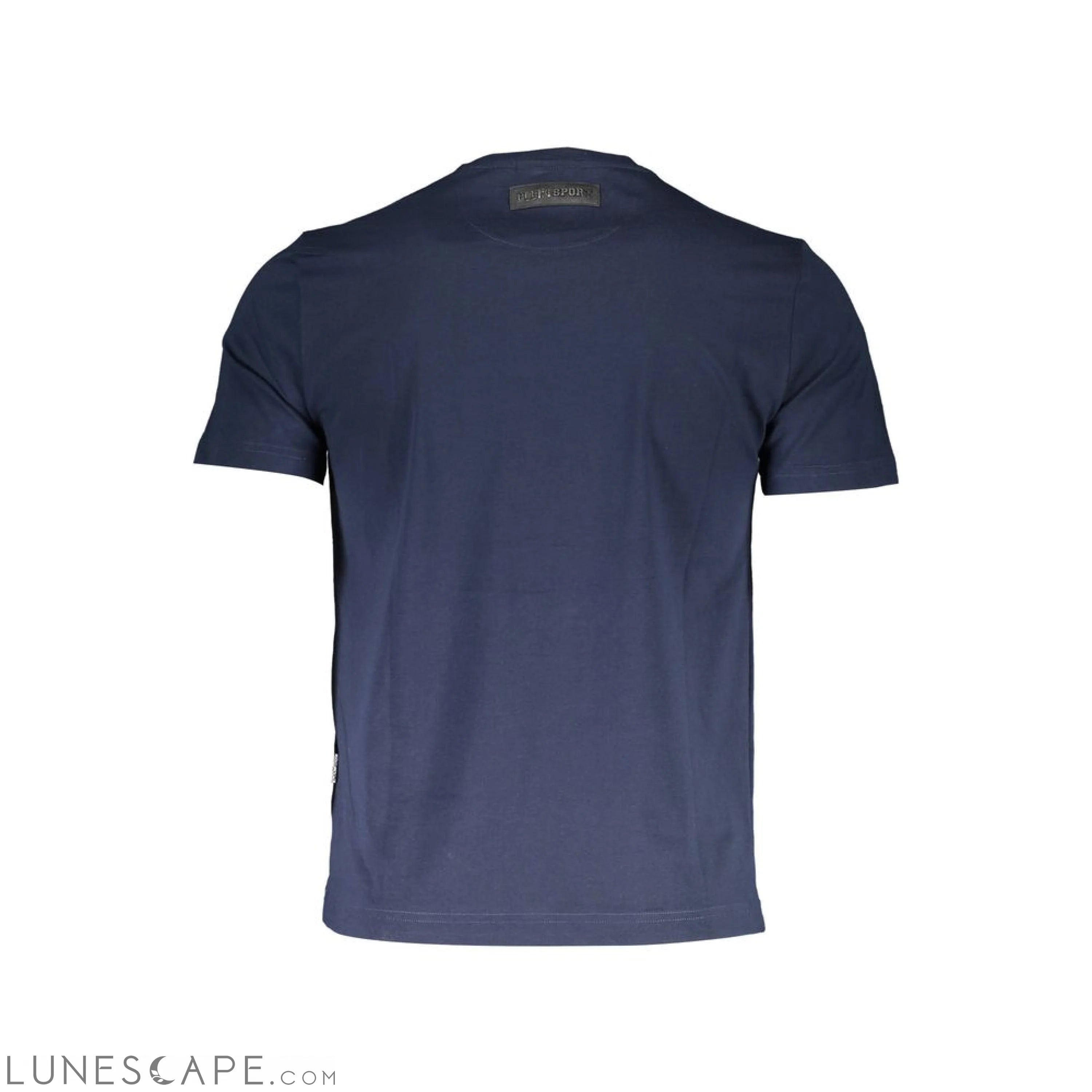 Plein Sport Blue Cotton Men T-Shirt LUNESCAPE