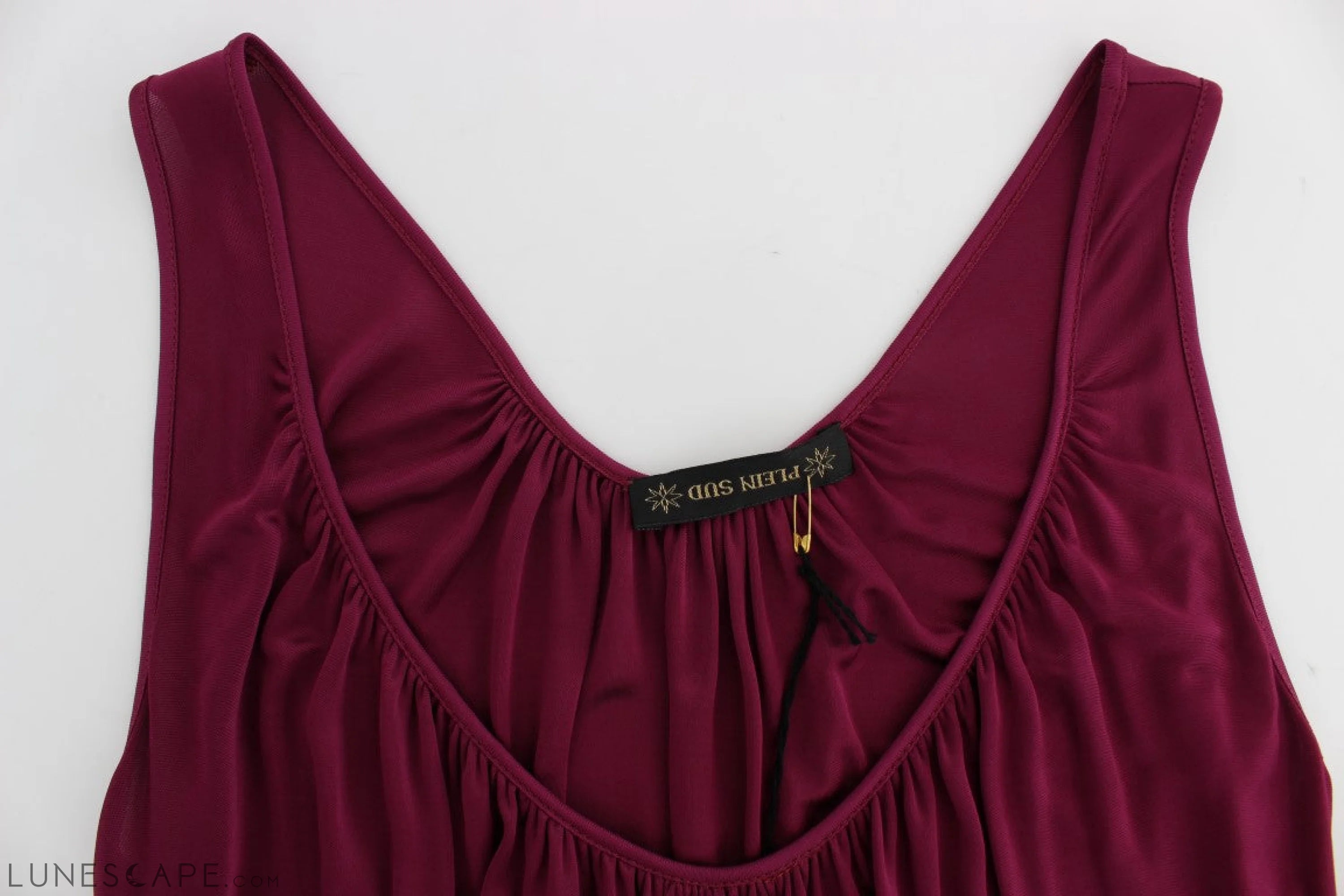 PLEIN SUD Elegant Purple Rayon Cami Blouse LUNESCAPE