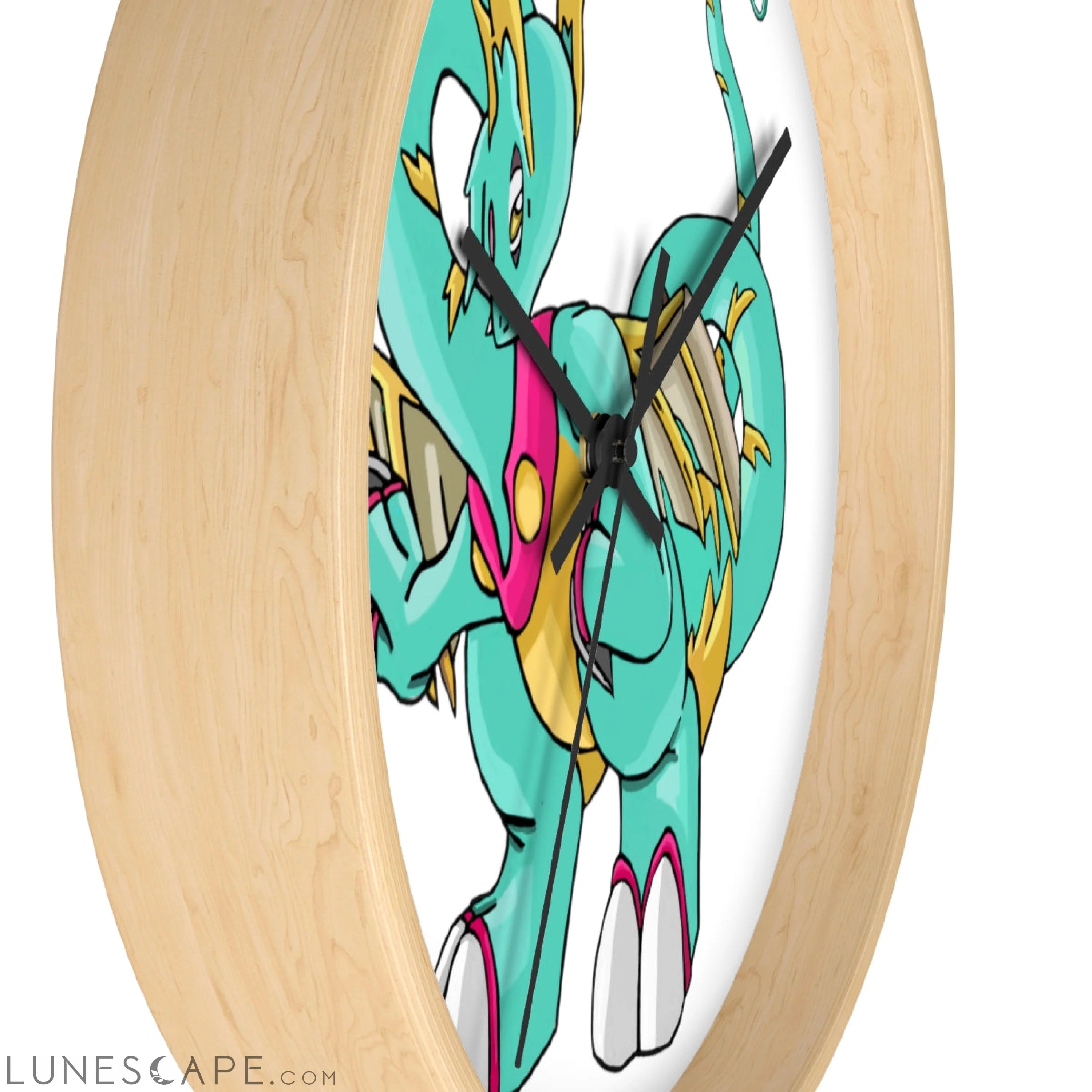 Plumrikamos Wall clock LUNESCAPE