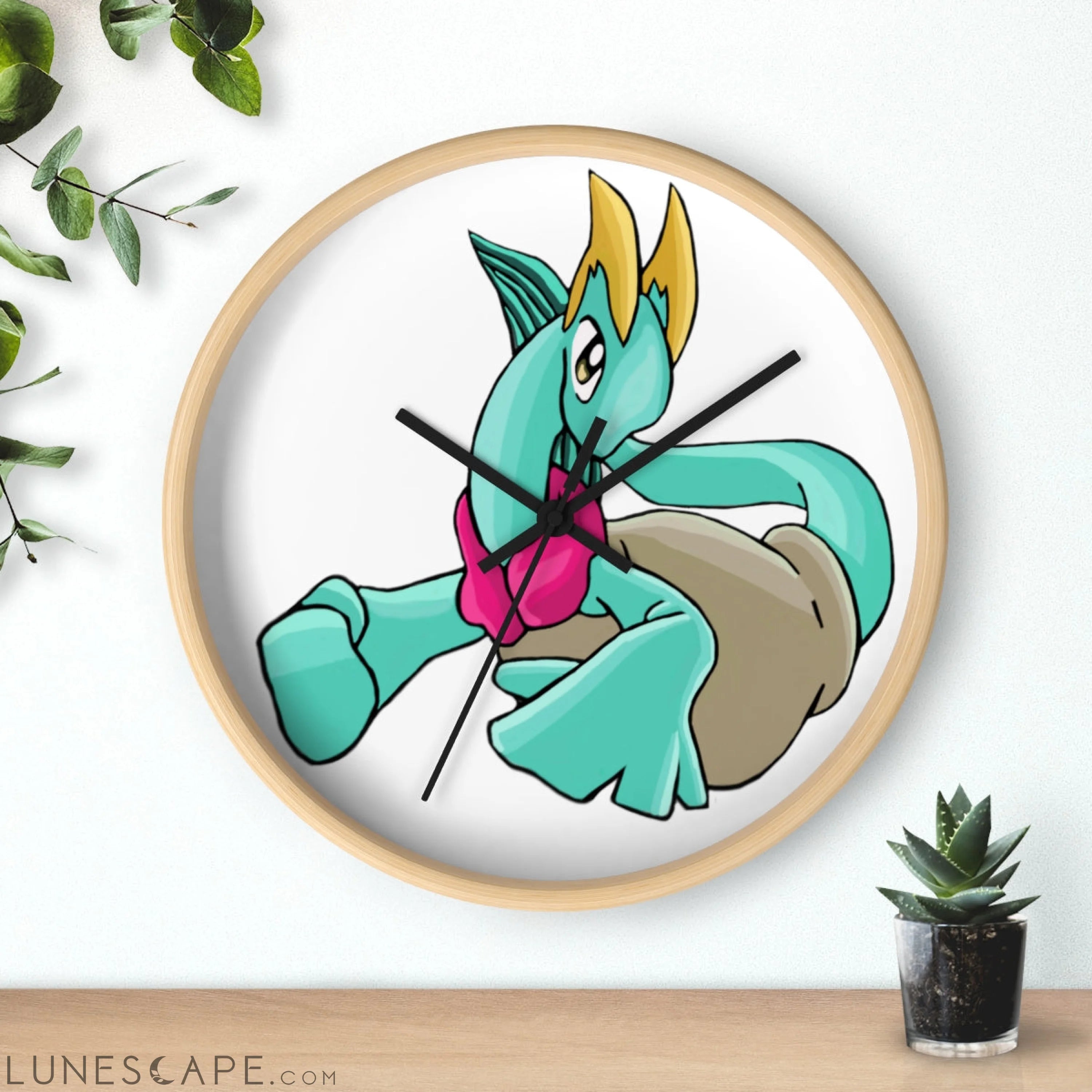 Plumyu Wall clock LUNESCAPE