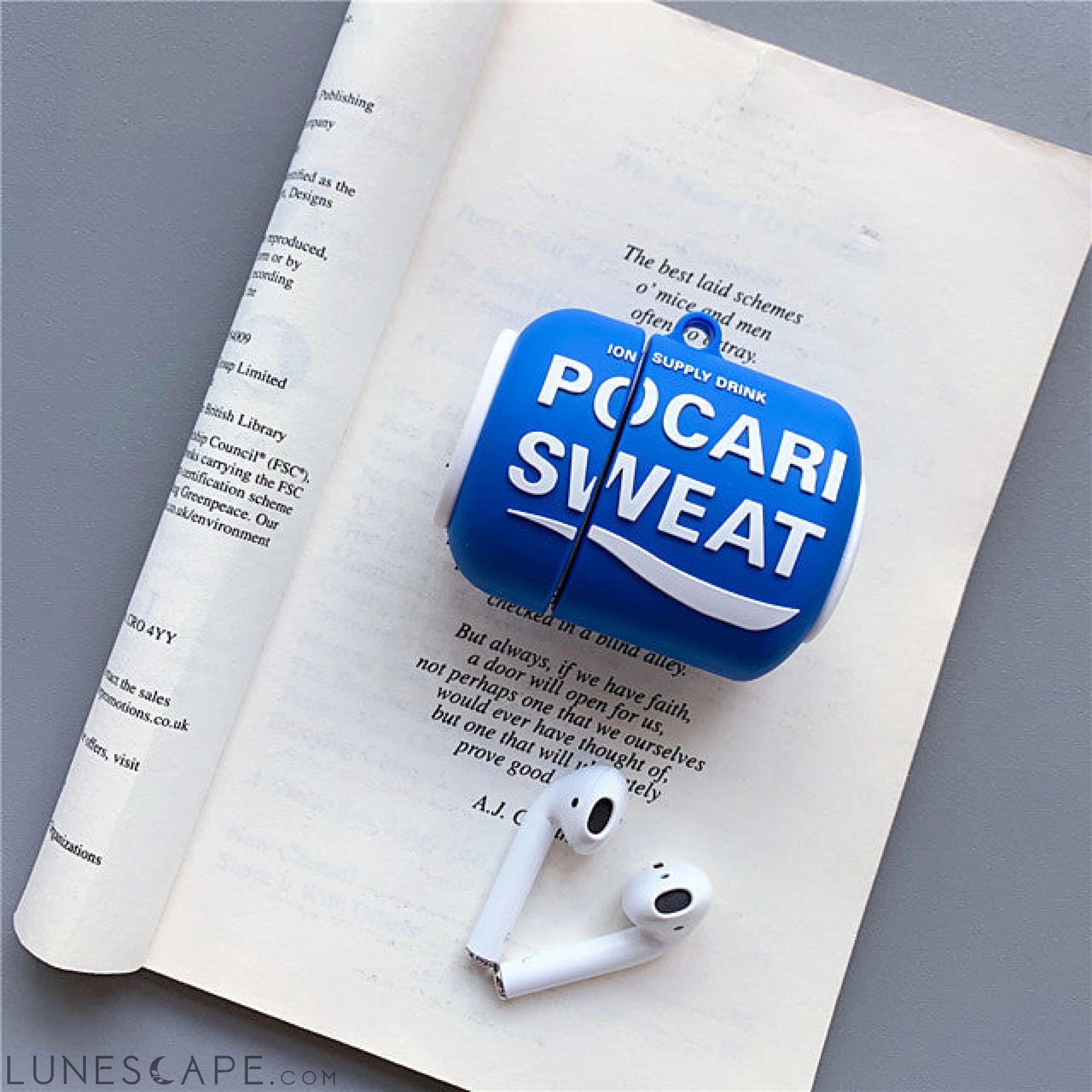 Pocari Sweat AirPods Case Silicone Soft case LUNESCAPE