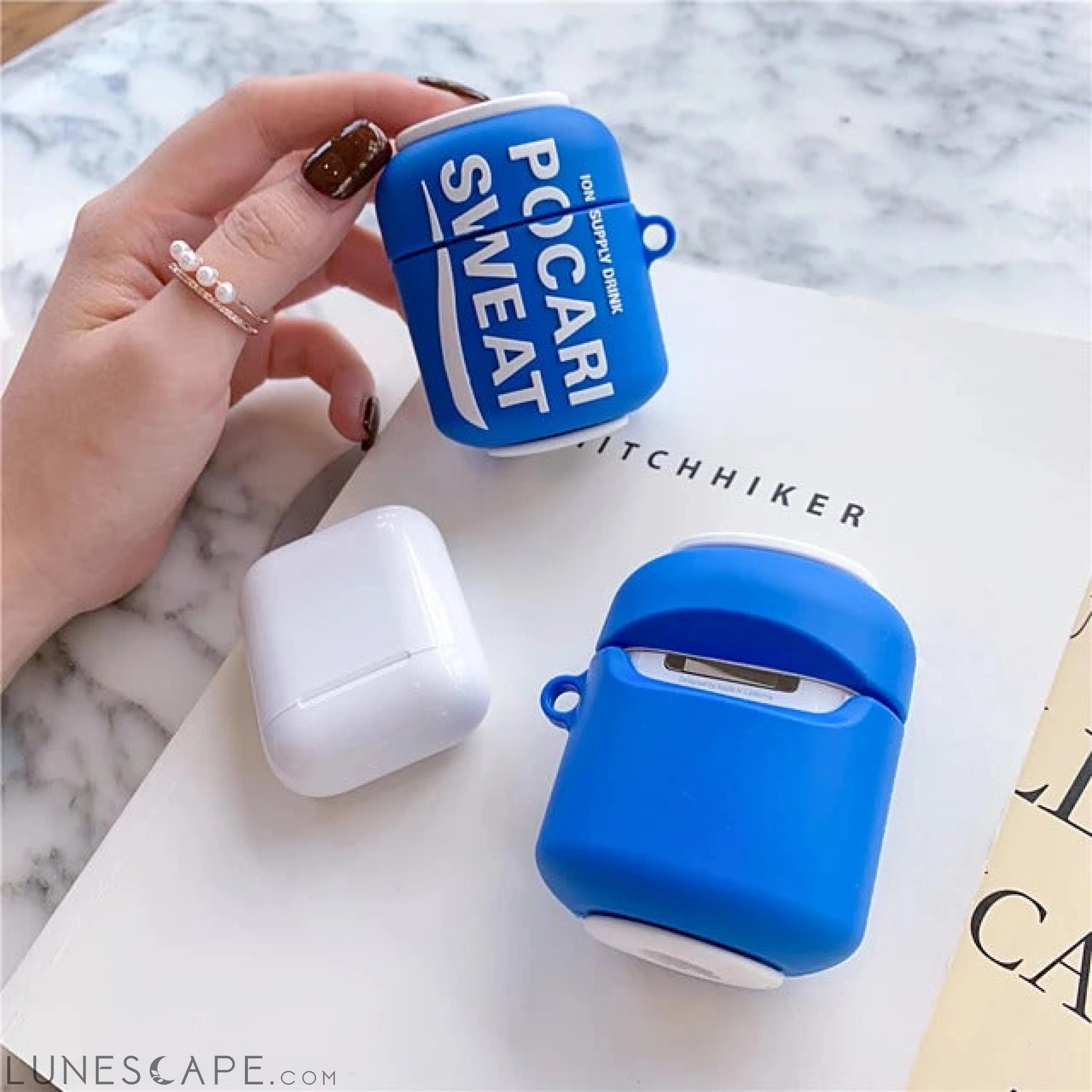 Pocari Sweat AirPods Case Silicone Soft case LUNESCAPE