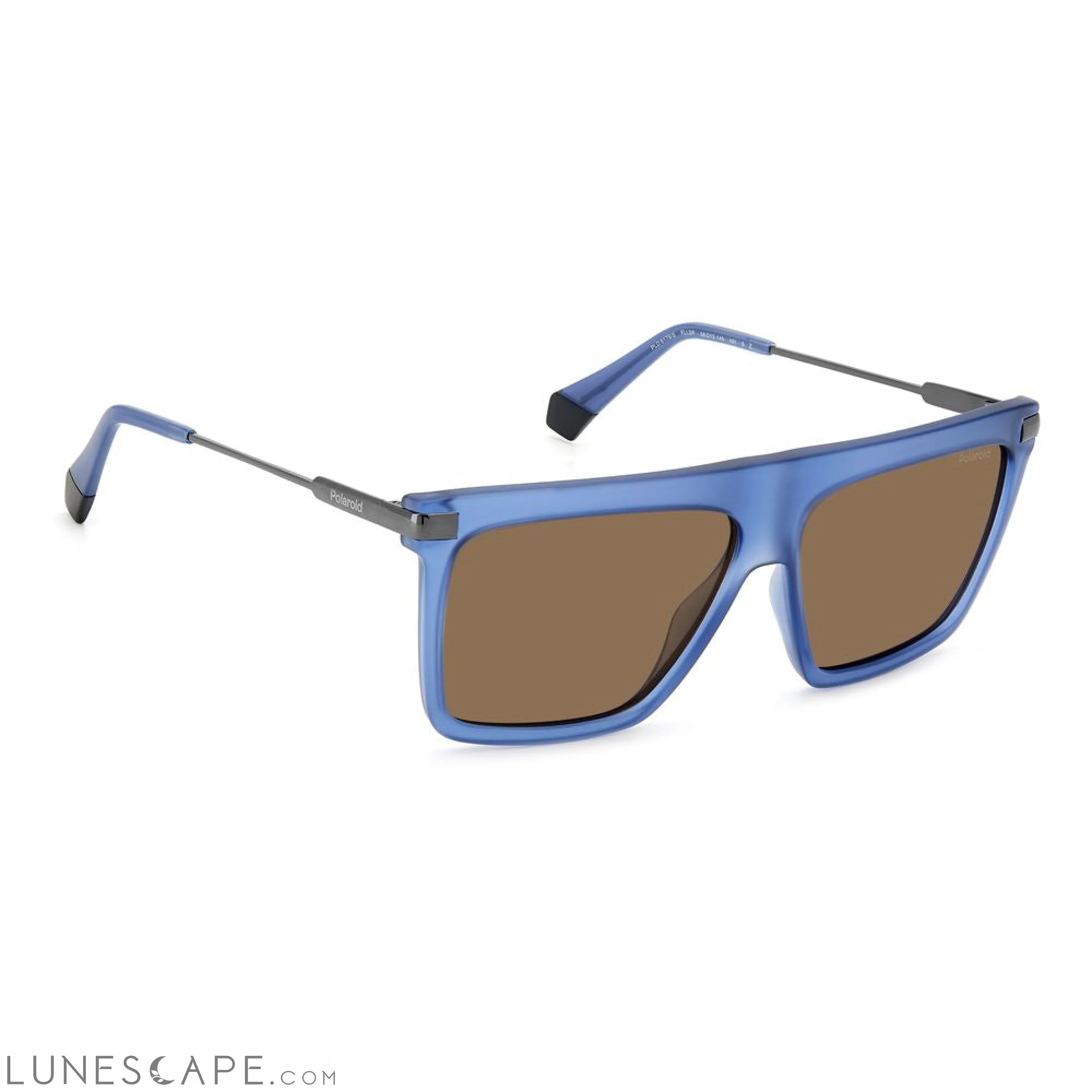 Polaroid Blue Plastic Sunglasses Sunglasses - Unisex