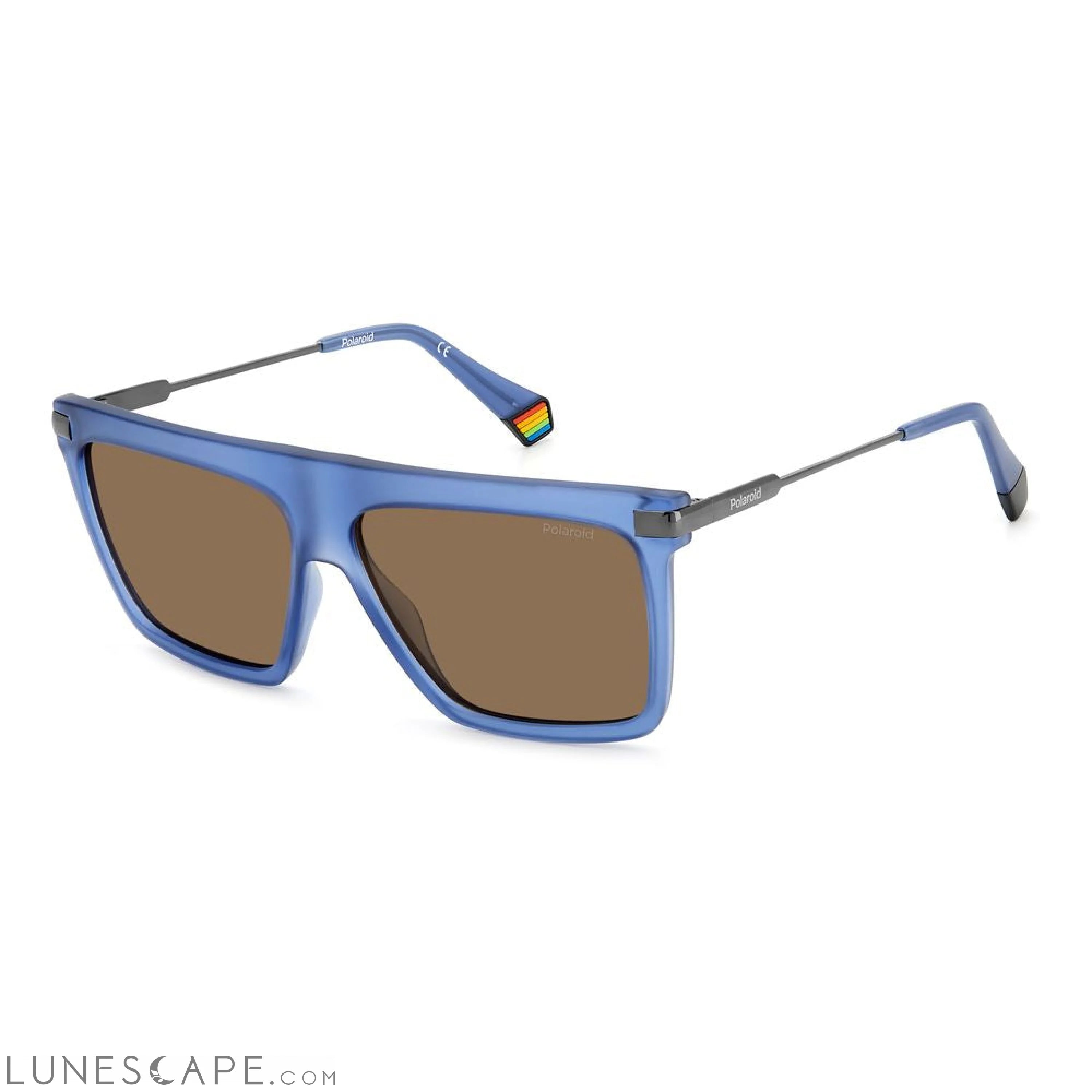 Polaroid Blue Plastic Sunglasses Sunglasses - Unisex