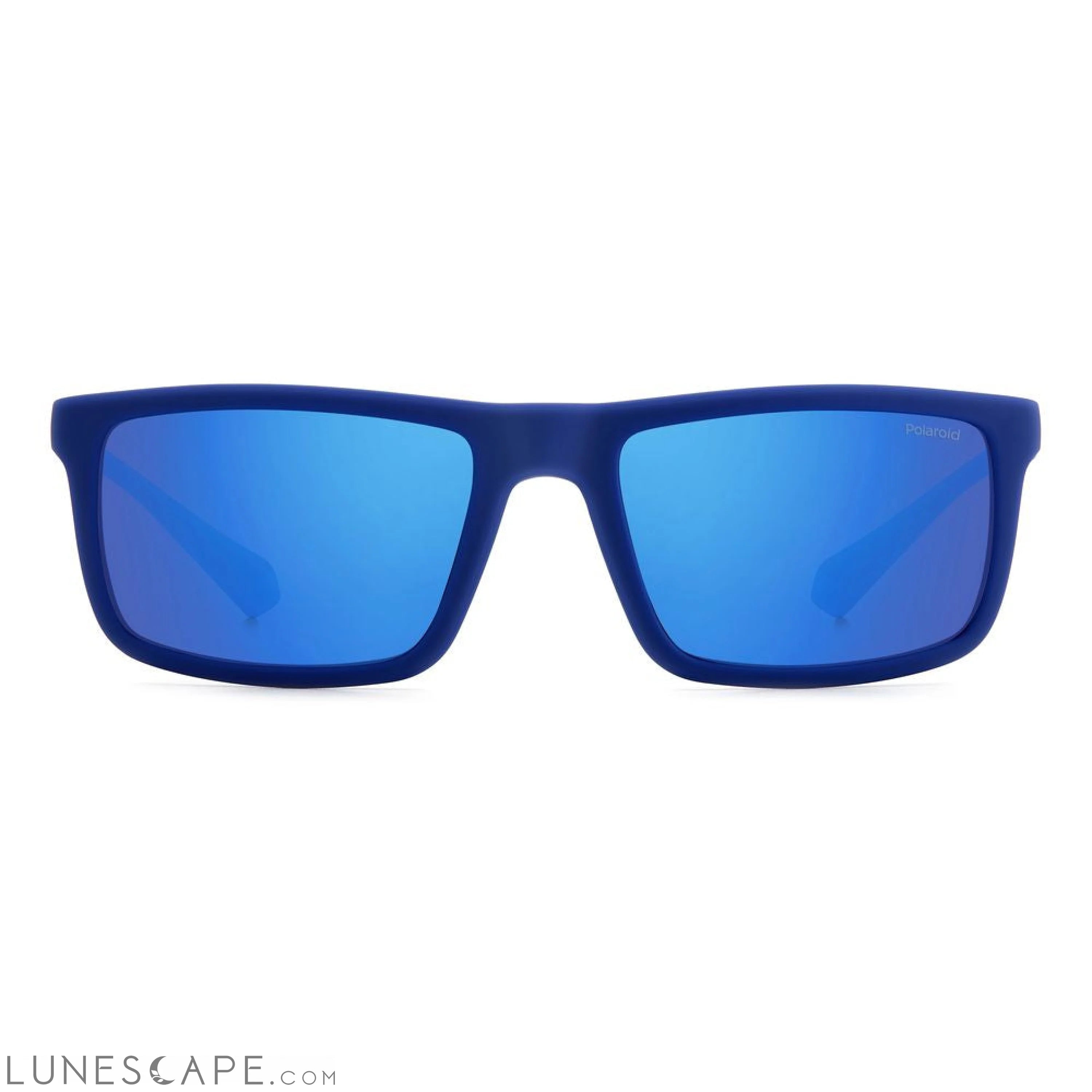 Polaroid Blue Rubber Sunglasses Sunglasses - Unisex