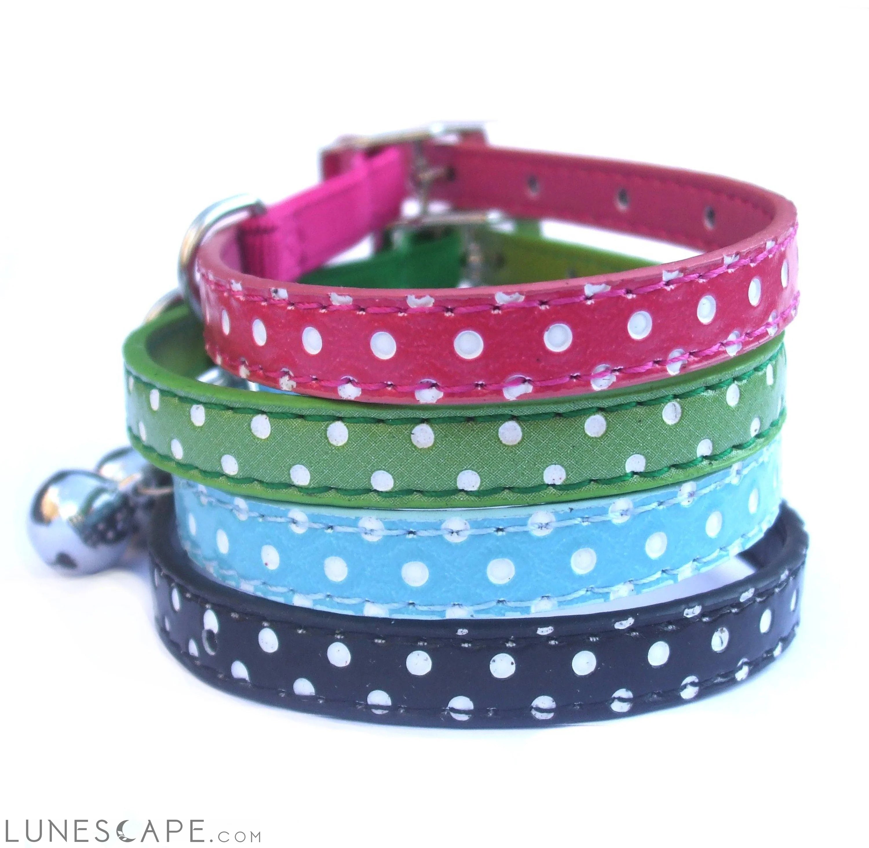 Polka Dot Cat Collars LUNESCAPE