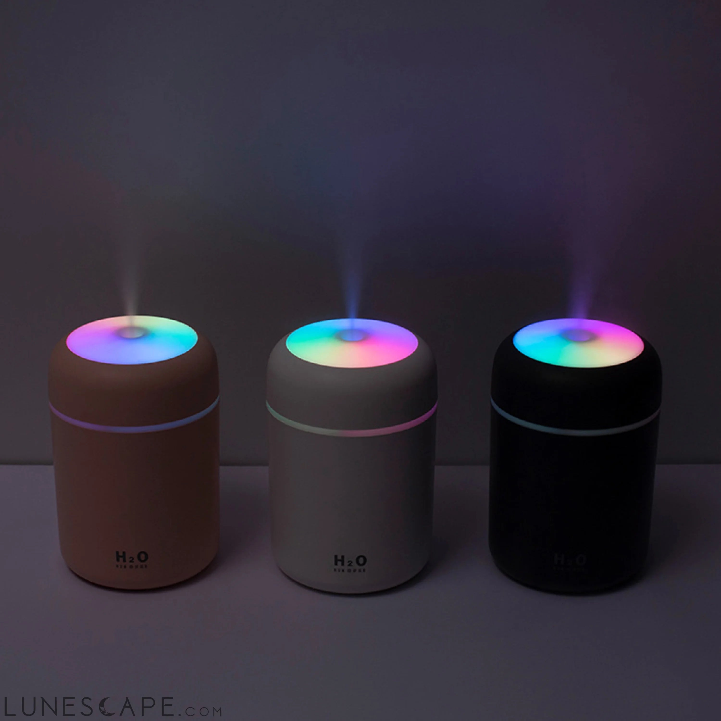 Portable Air Humidifier Aroma Essential Oil Diffuser for Car Home LUNESCAPE