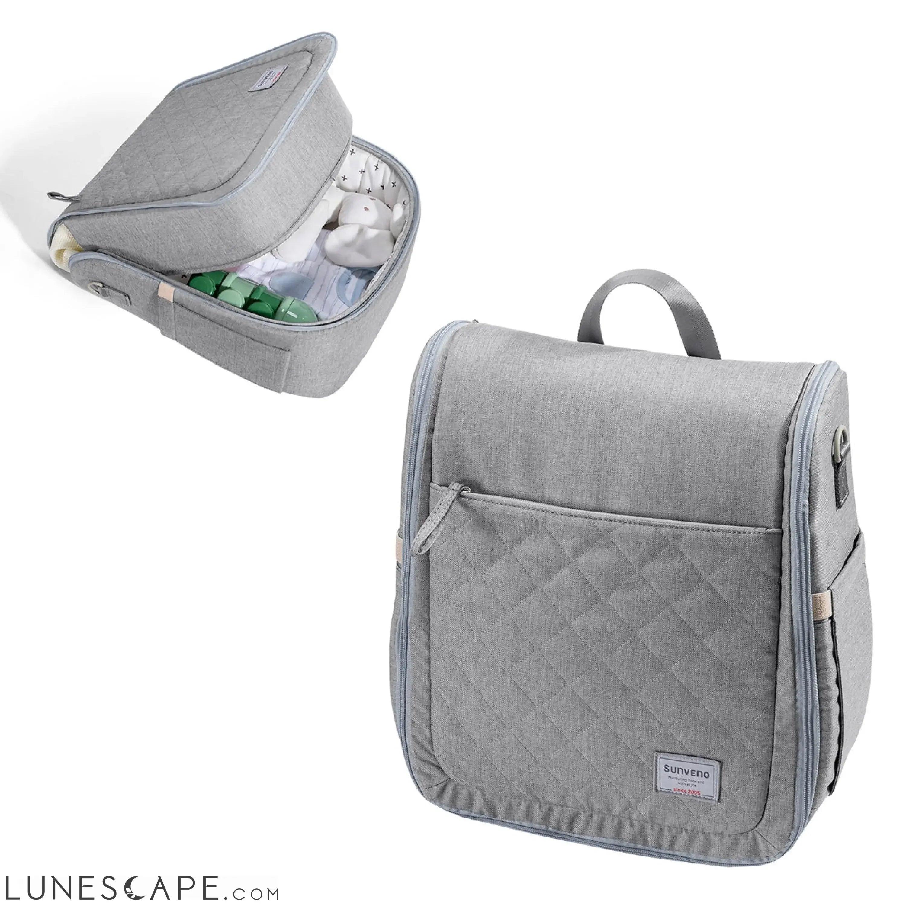 Portable Baby Diaper Bag Backpack with Changing Pad LUNESCAPE