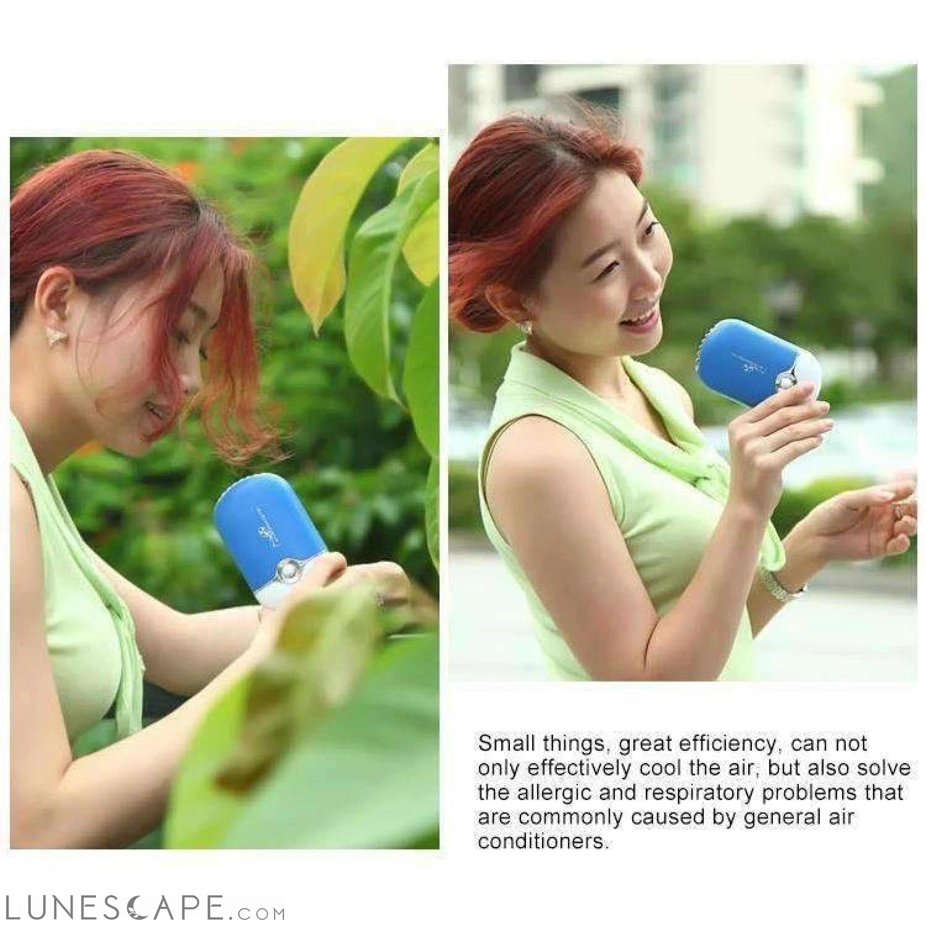 Portable Mini USB Charging Air Conditioner Refrigerating Handheld LUNESCAPE