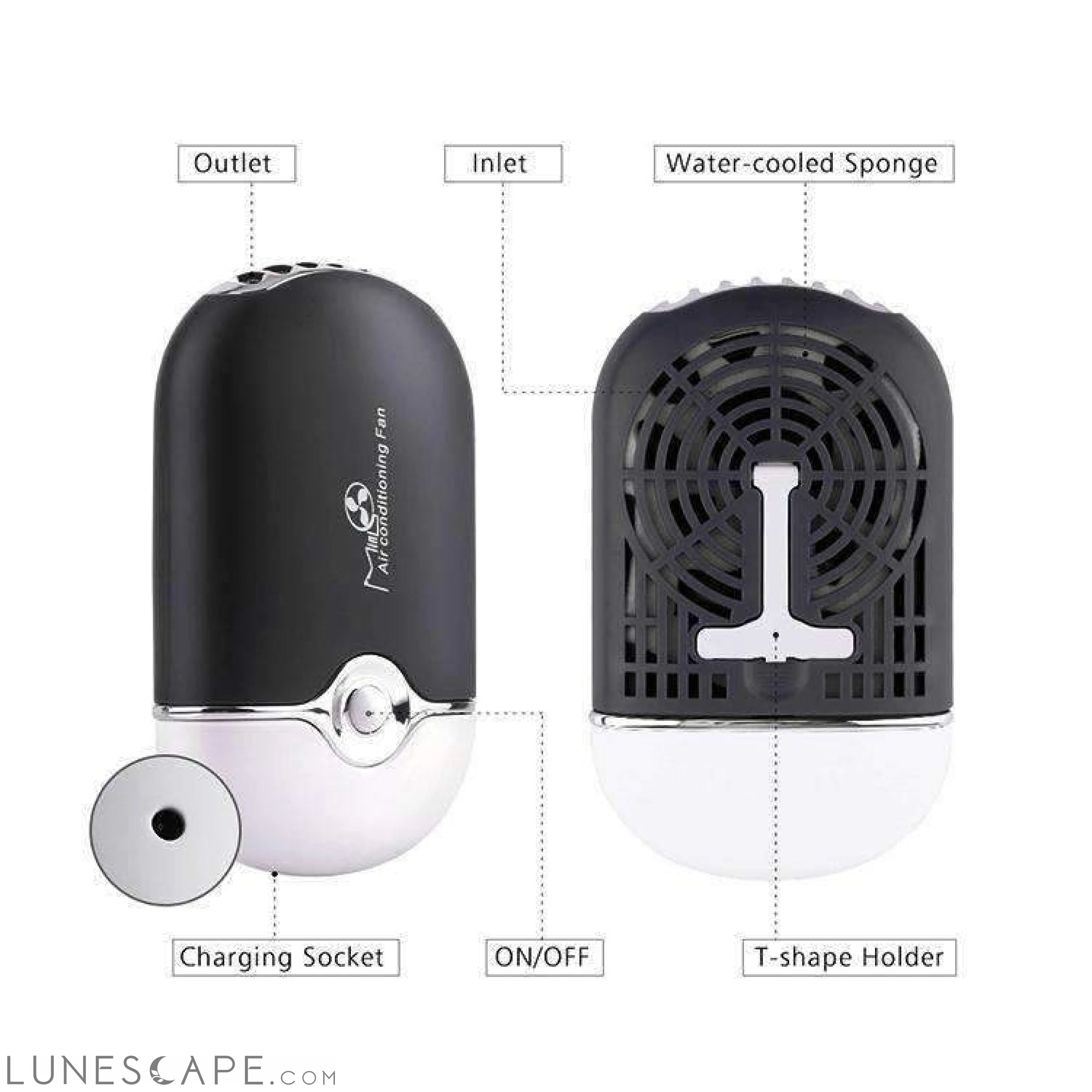 Portable Mini USB Charging Air Conditioner Refrigerating Handheld LUNESCAPE