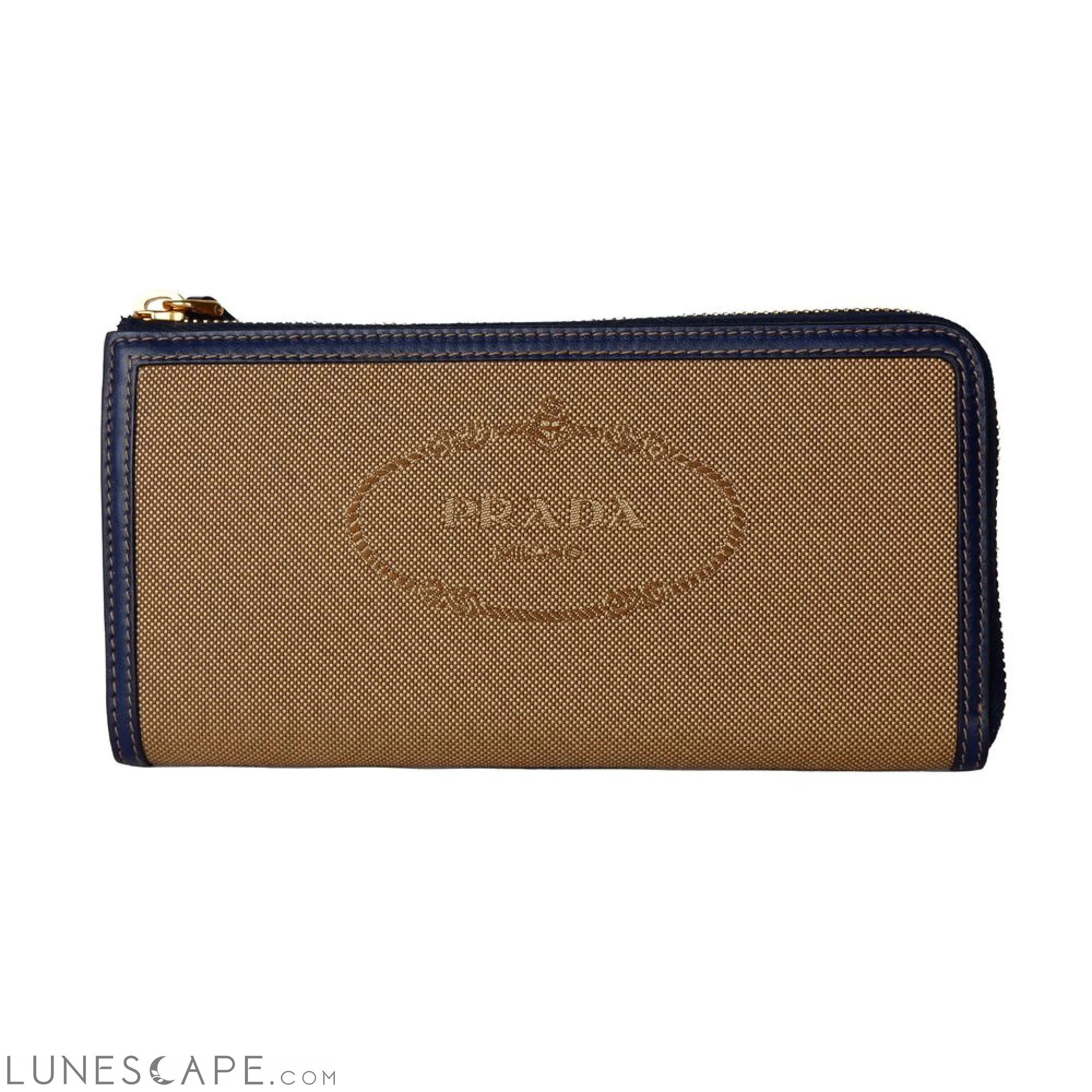 Prada Brown Canvas Women Wallet