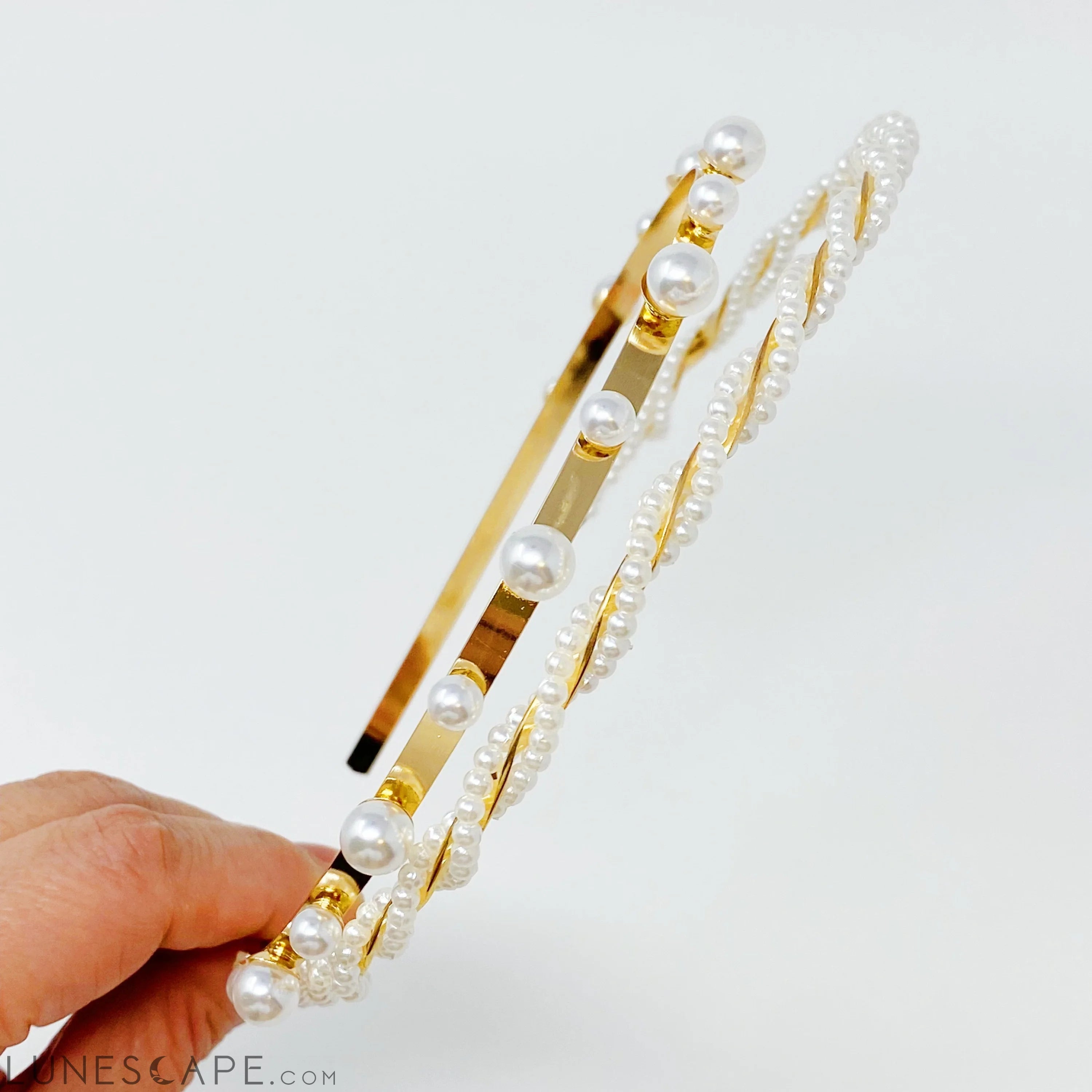 Precious Pearl Headband Set of 2 LUNESCAPE