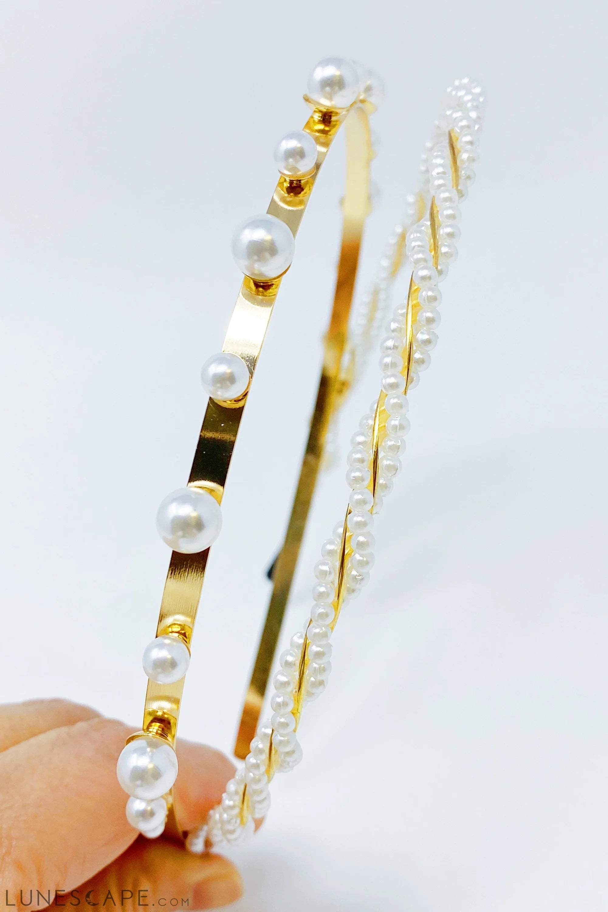 Precious Pearl Headband Set of 2 LUNESCAPE