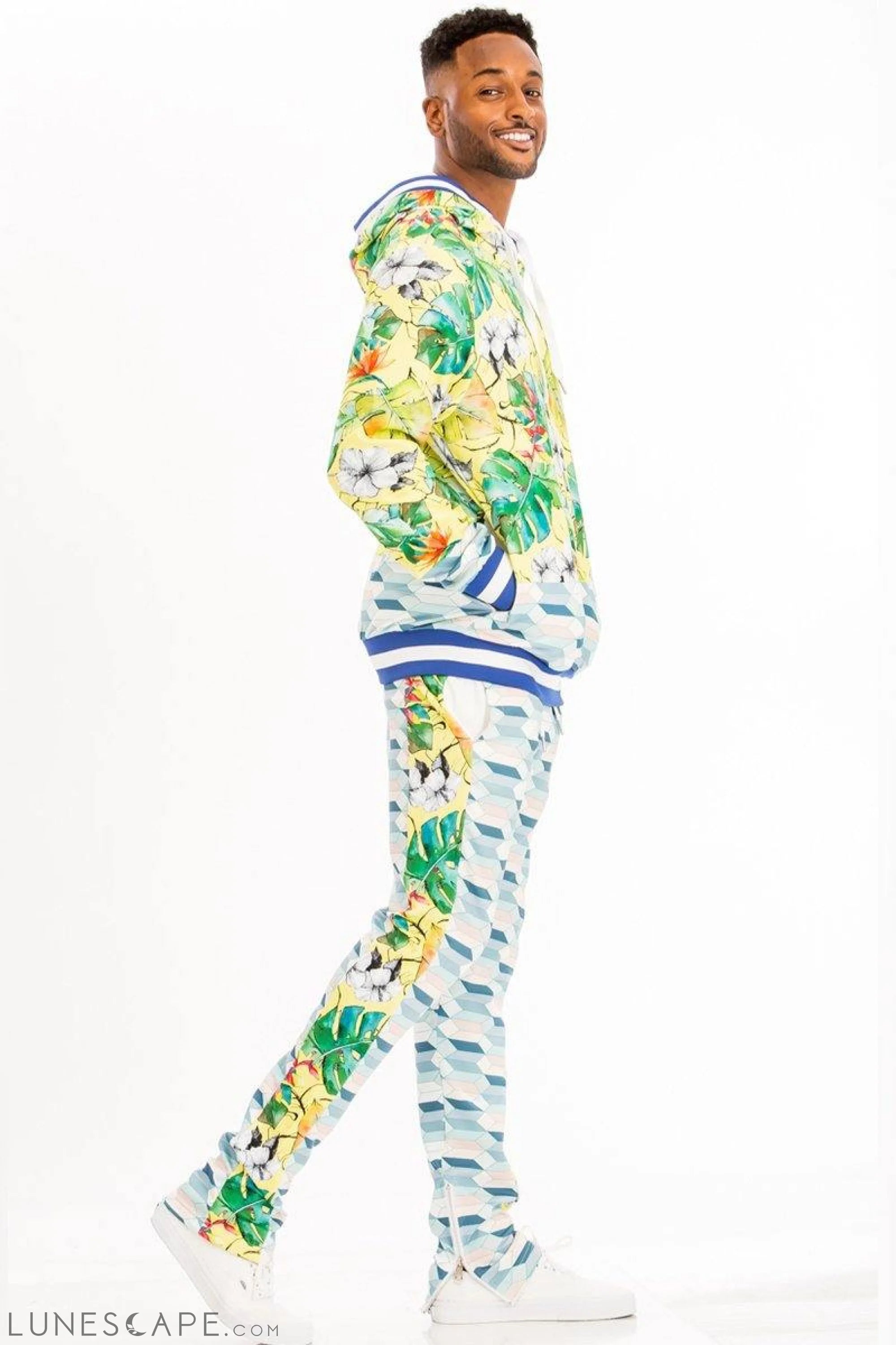PRINT SWEAT SET LUNESCAPE