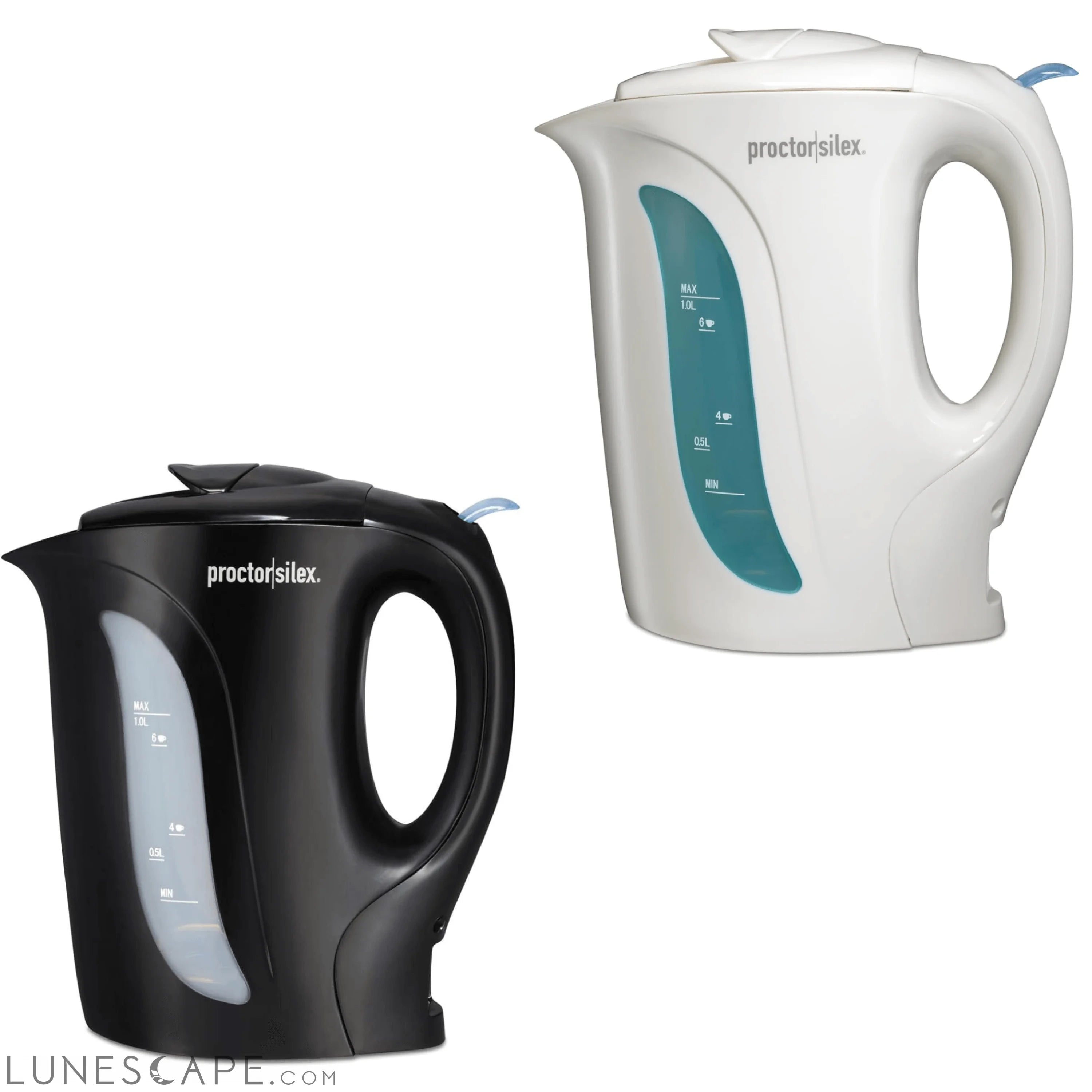 Proctor Silex 1.0 Liter Electric Tea Kettle Water-Boiler and Heater LUNESCAPE