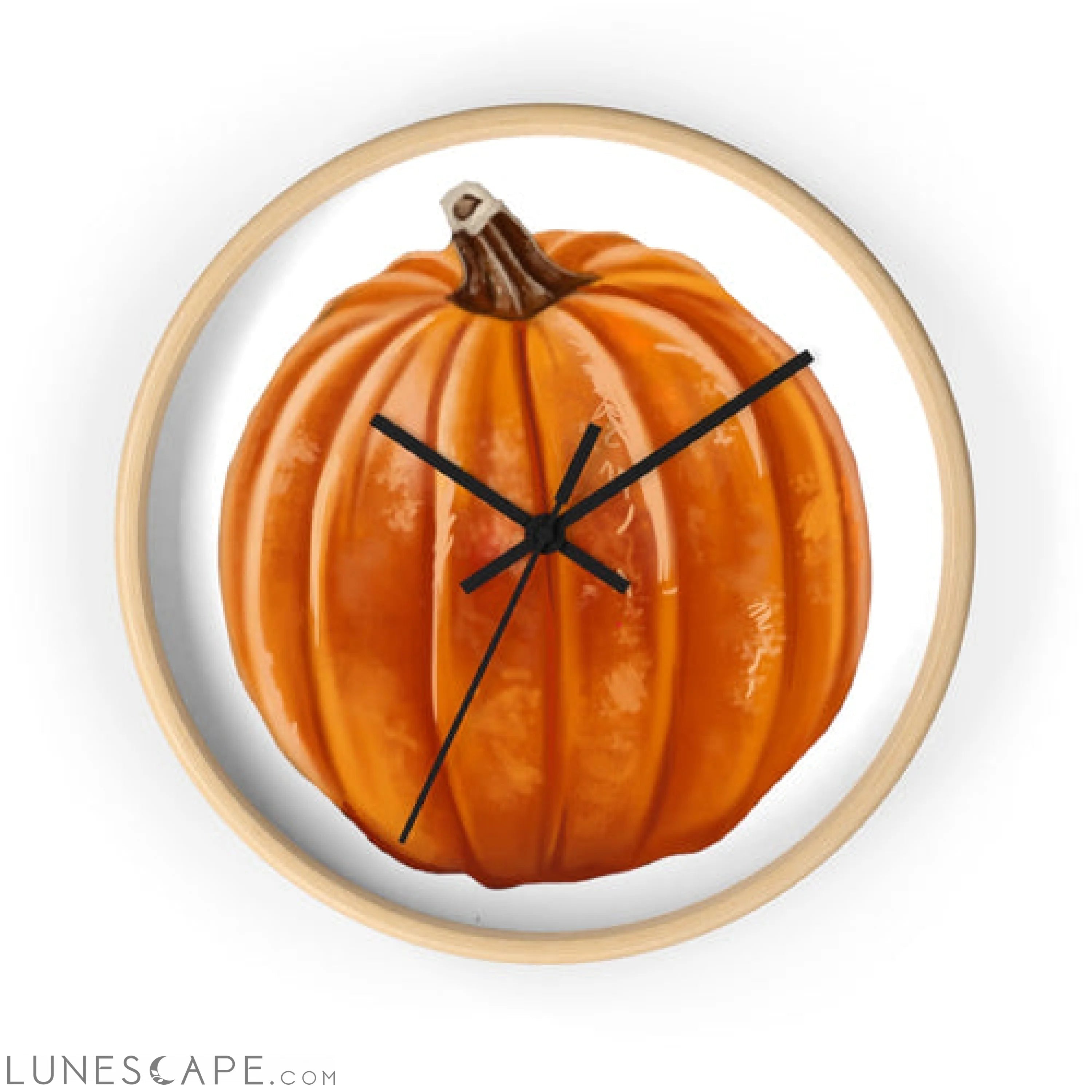 Pumpkin Wall clock LUNESCAPE