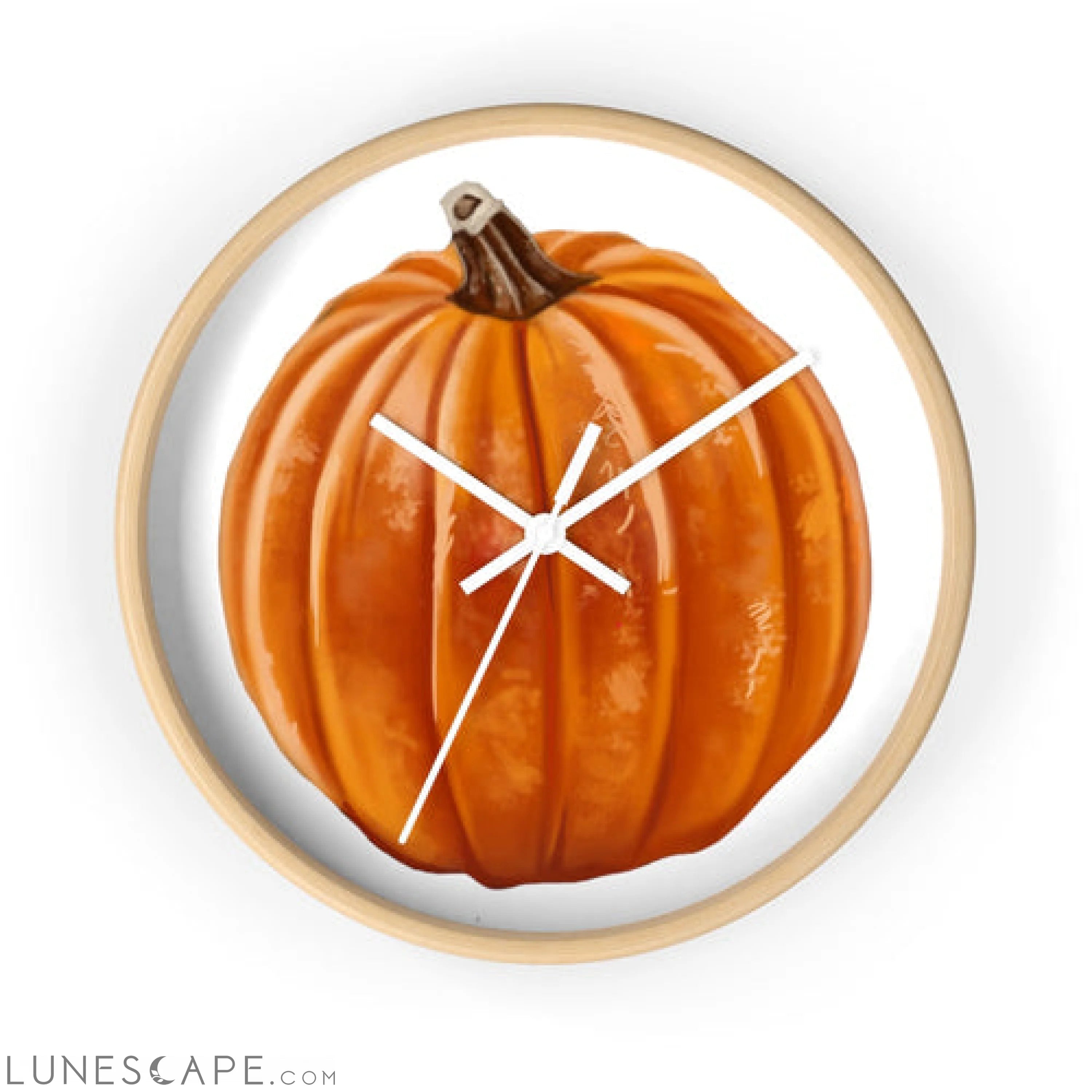 Pumpkin Wall clock LUNESCAPE