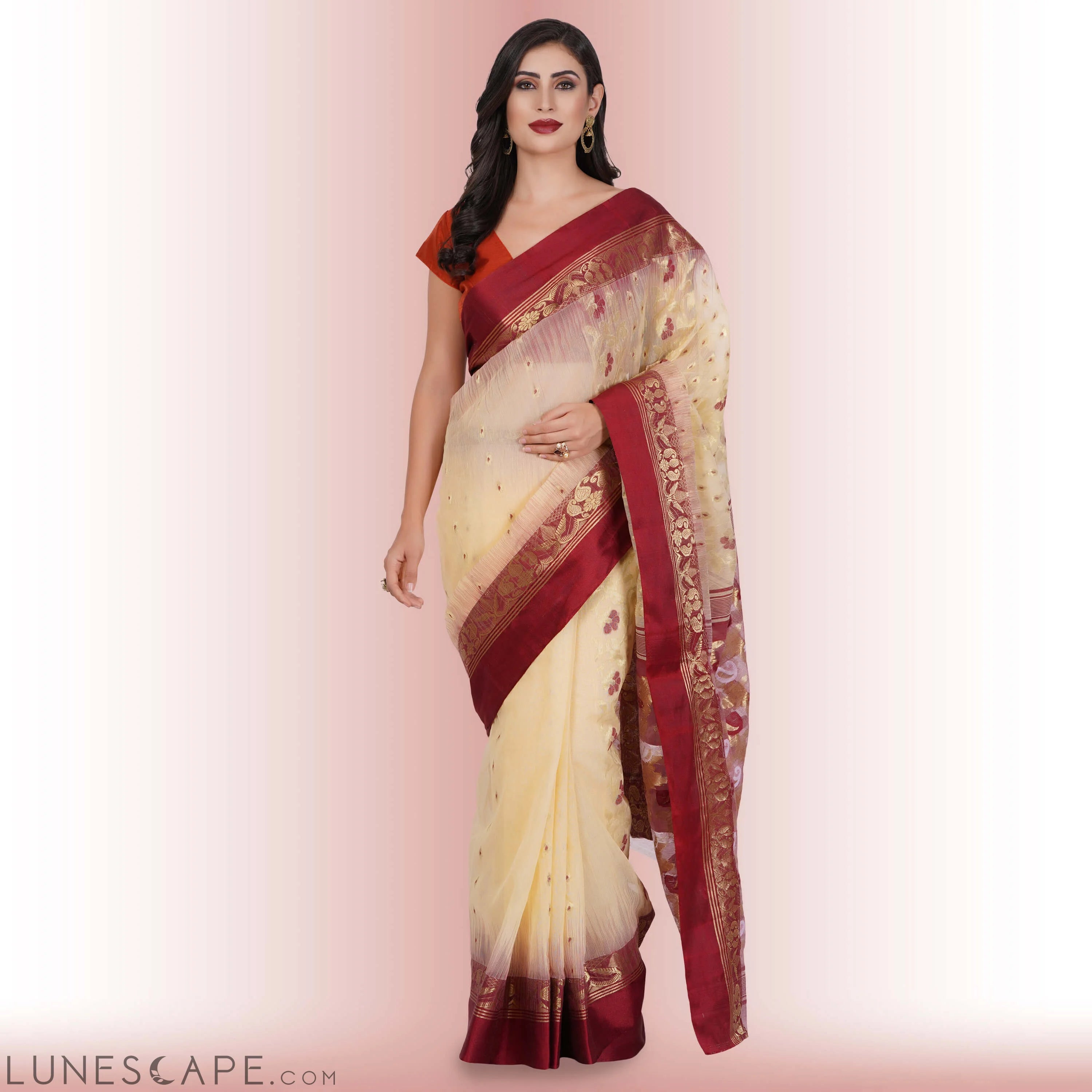 Pure Tussar Silk Sarees LUNESCAPE