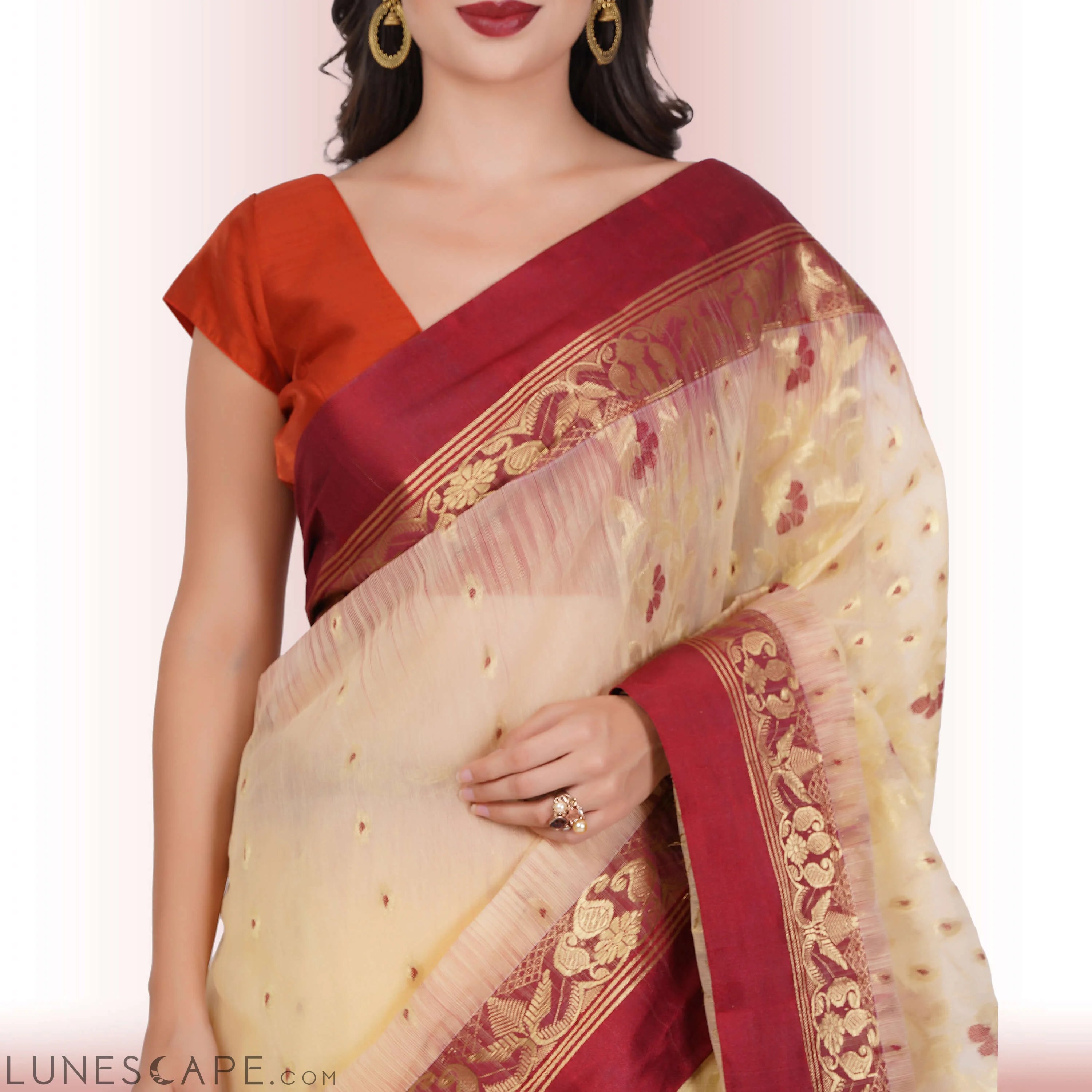 Pure Tussar Silk Sarees LUNESCAPE