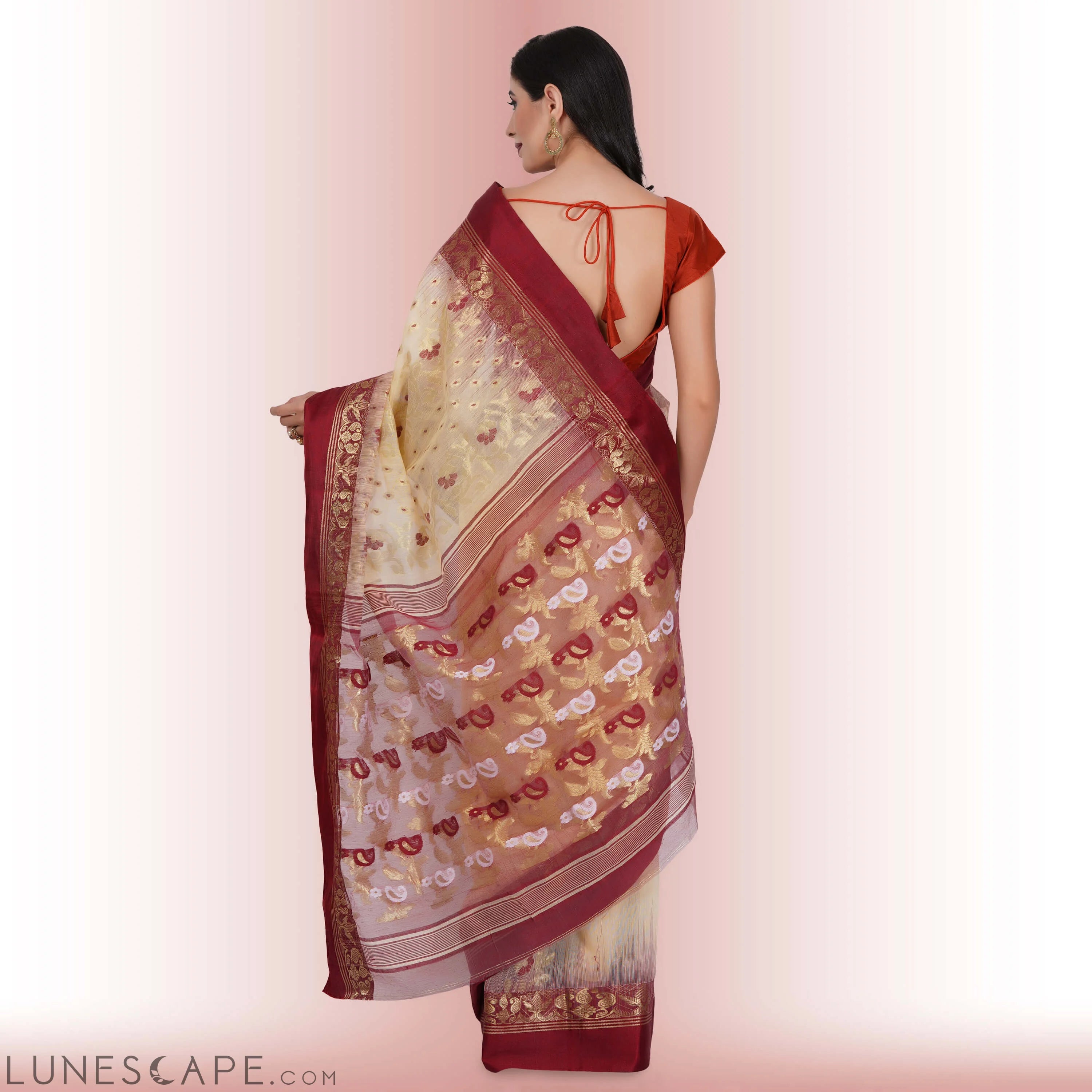 Pure Tussar Silk Sarees LUNESCAPE