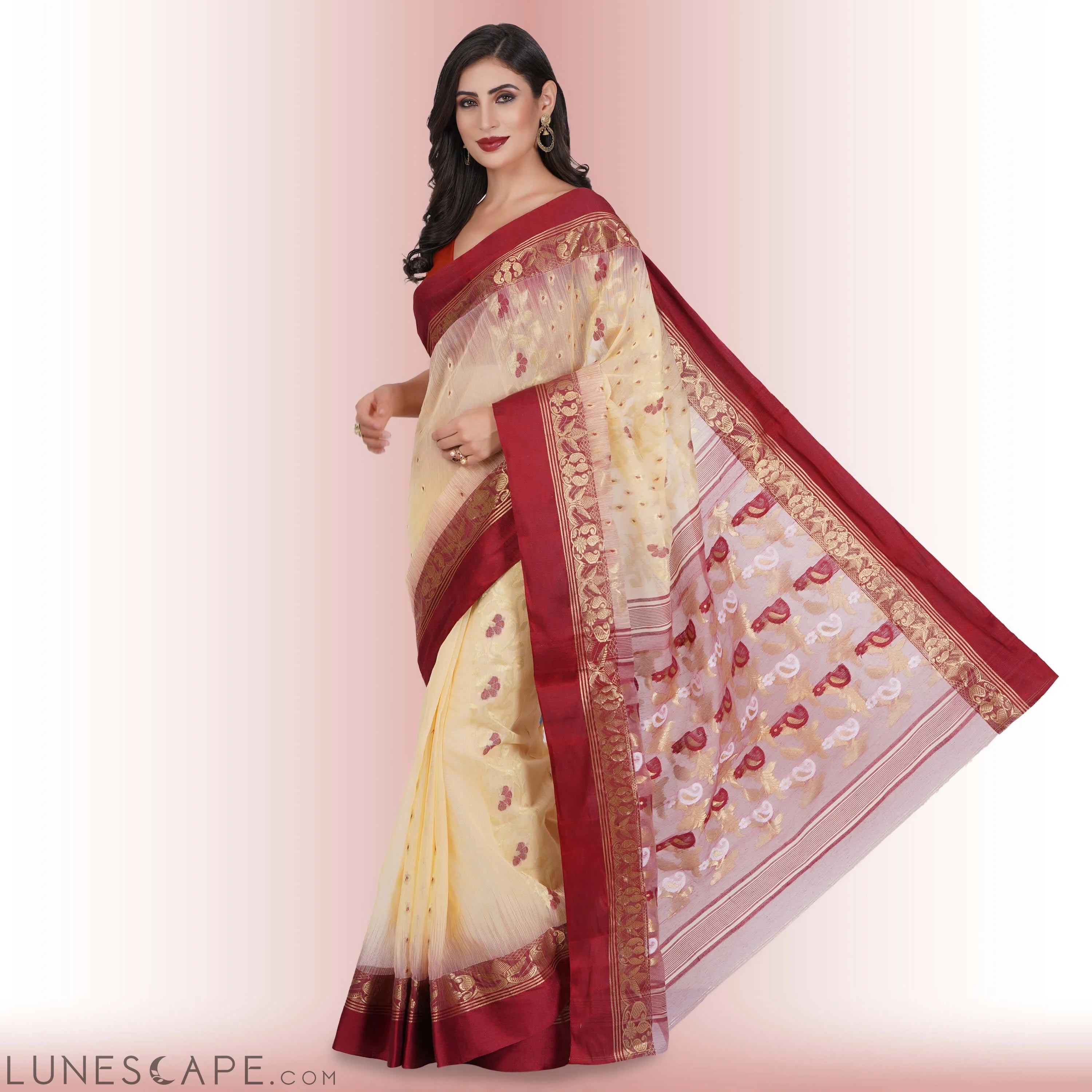 Pure Tussar Silk Sarees LUNESCAPE