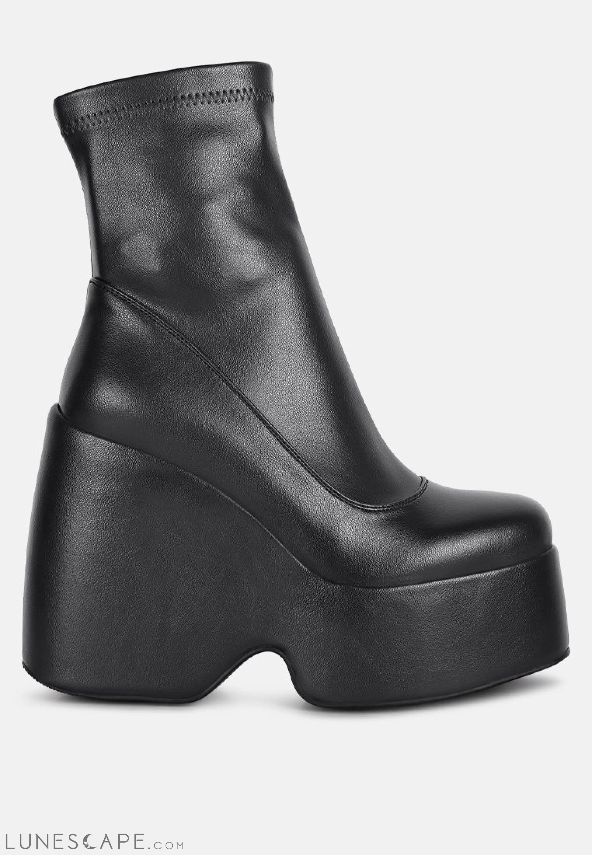 Purnell High Platform Ankle Boots LUNESCAPE