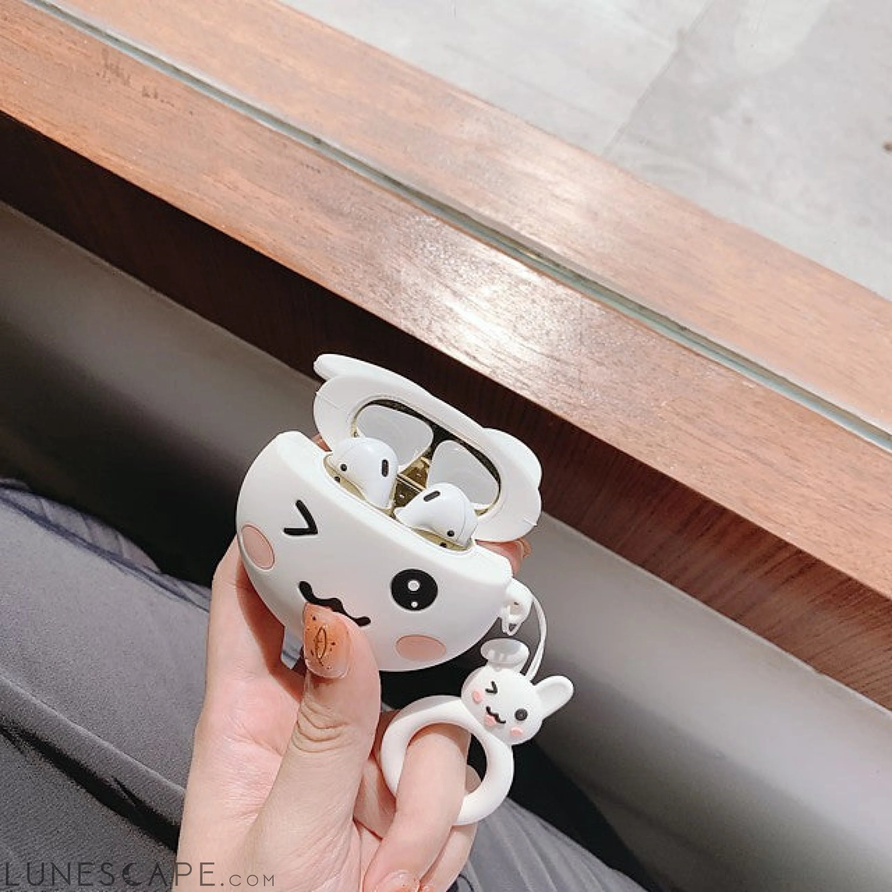 Rabbit Case For AirPods 1/2  Lovely Headphone Case Hard LUNESCAPE