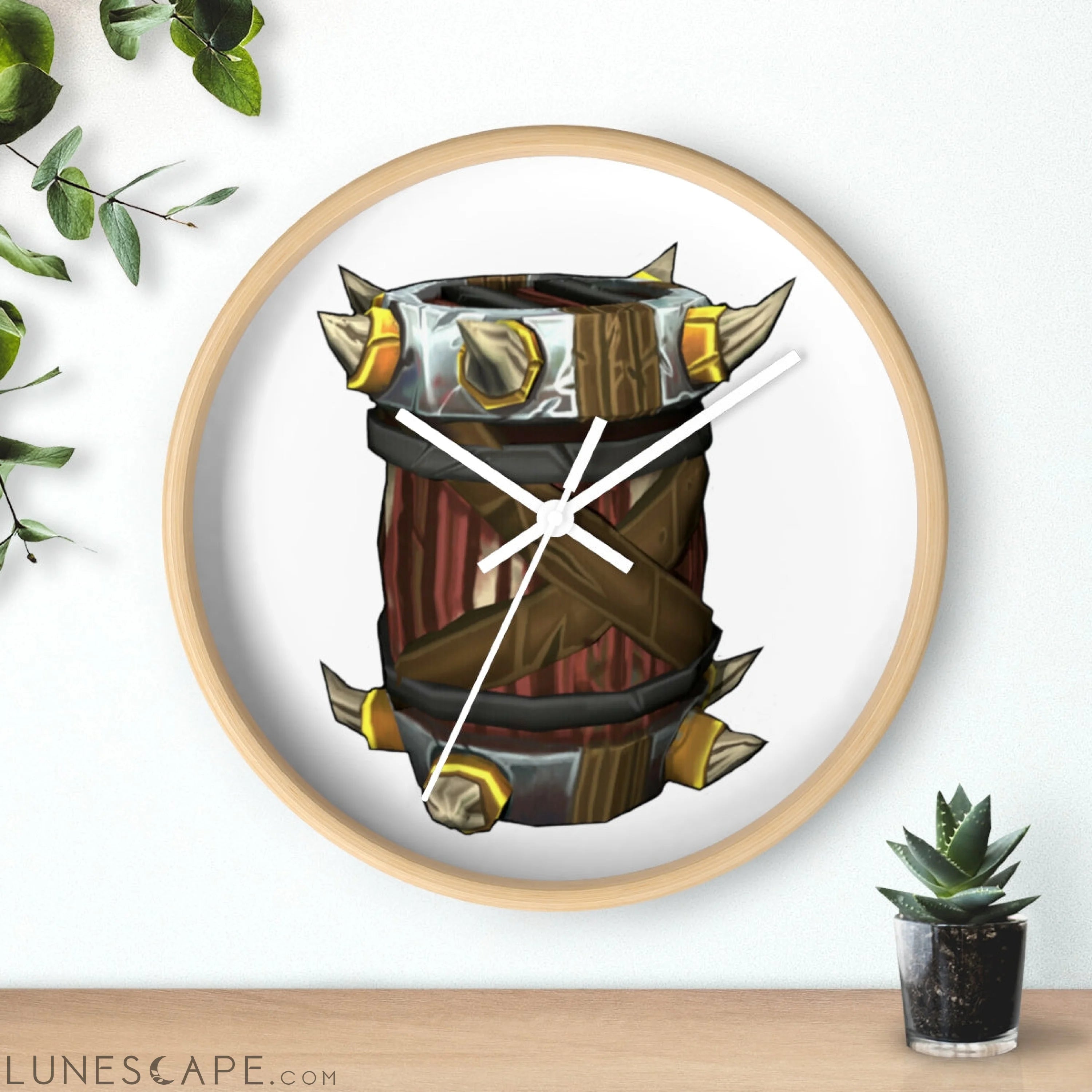 Raptor Barrel Wall clock LUNESCAPE