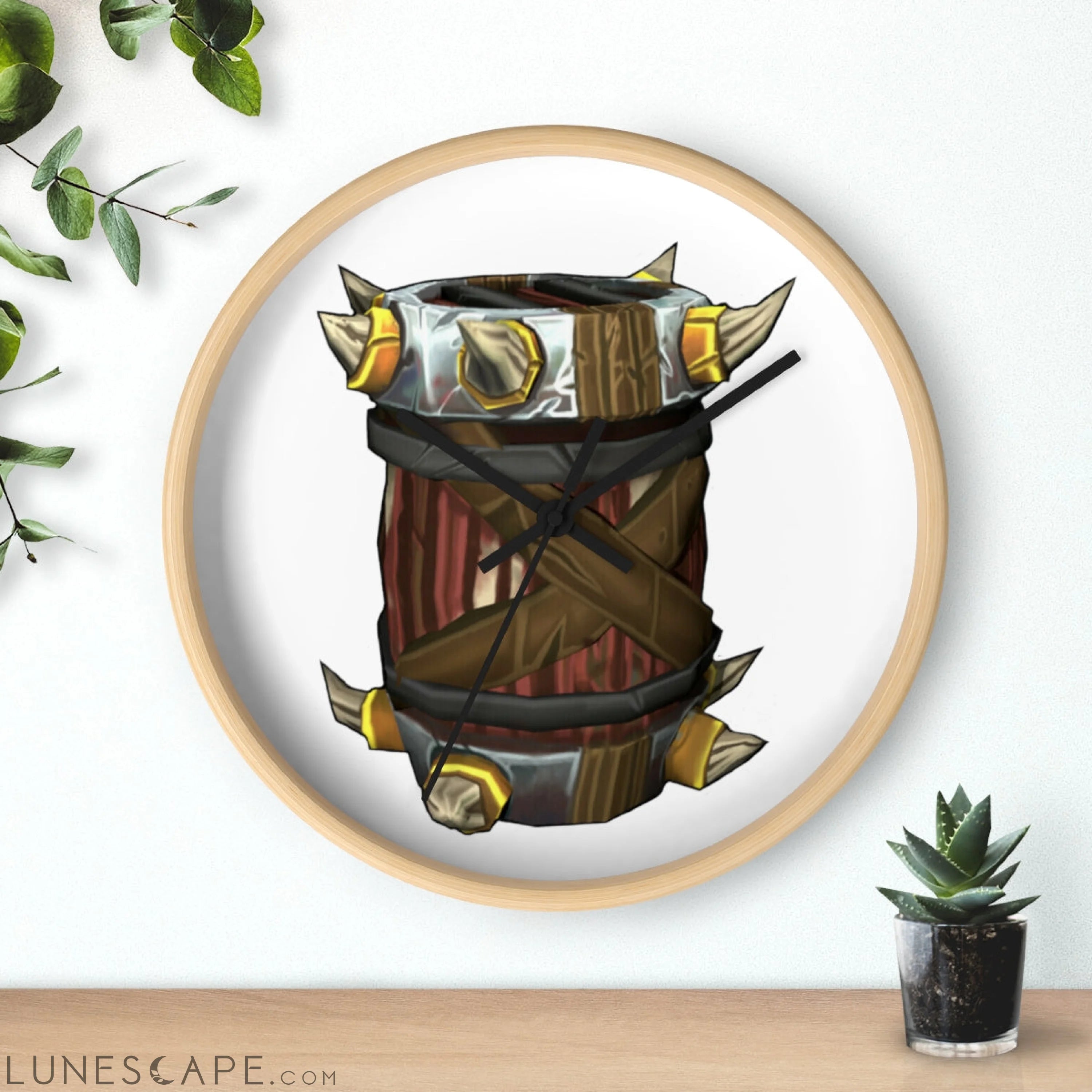 Raptor Barrel Wall clock LUNESCAPE