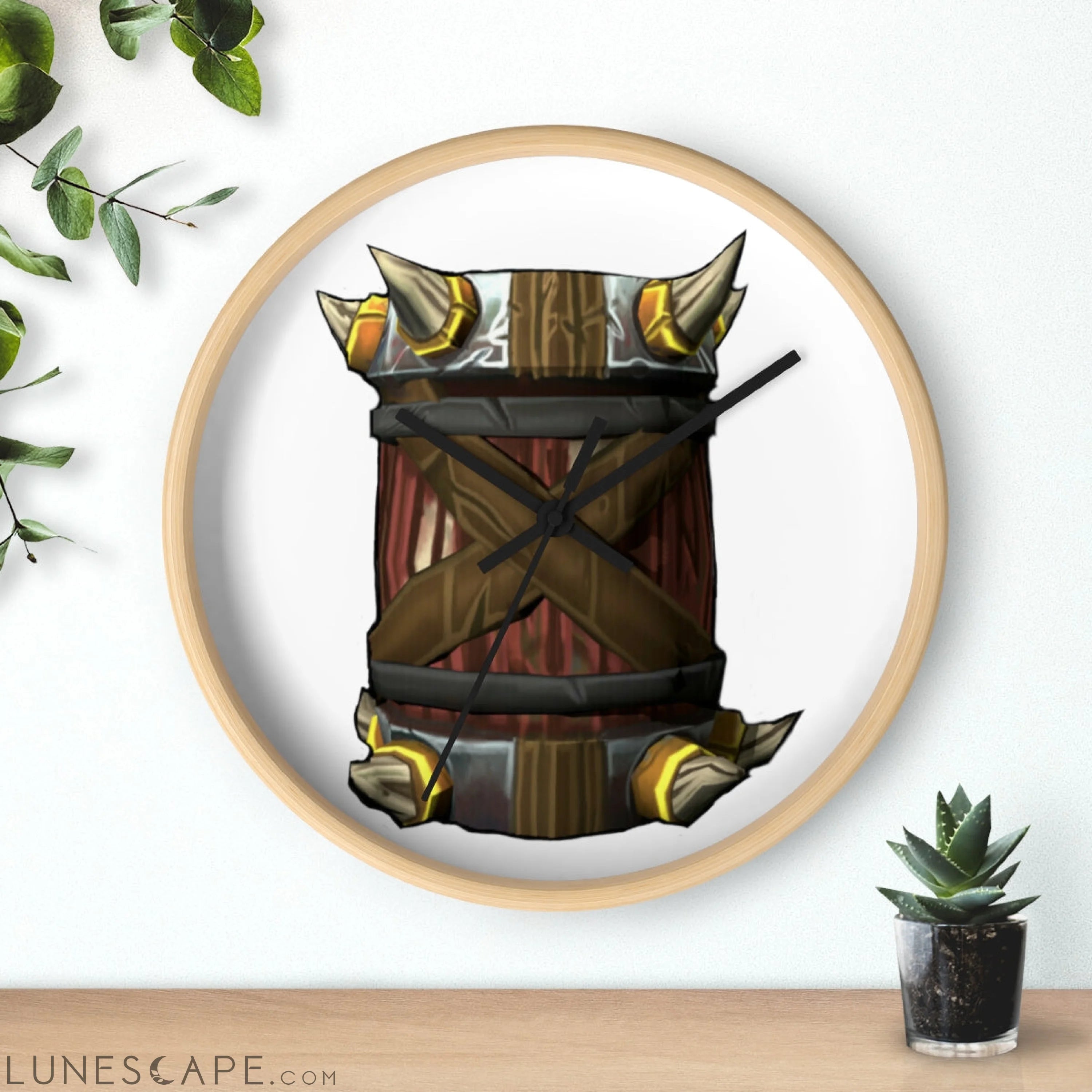 Raptor Barrel Wall clock LUNESCAPE