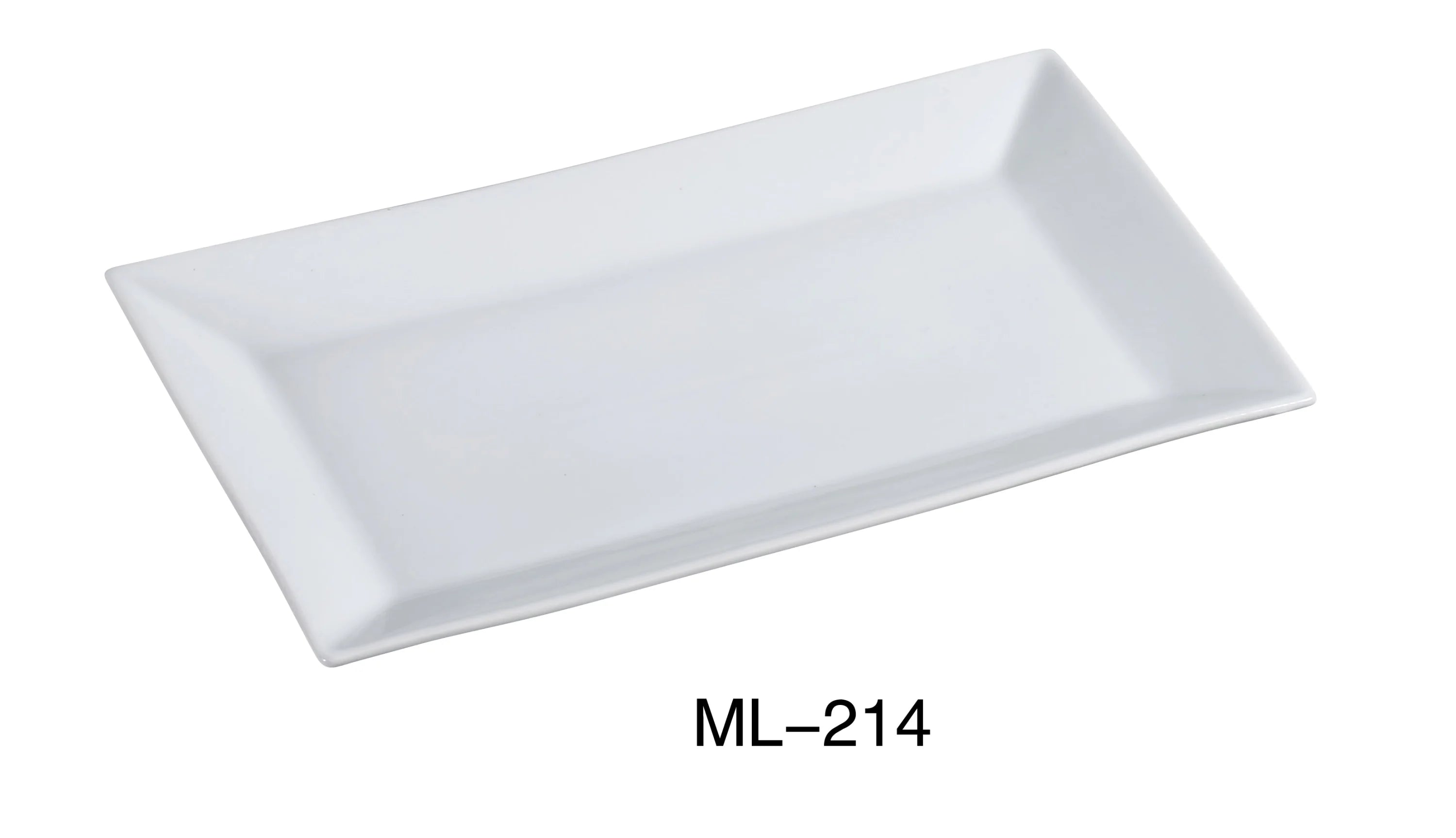 Rectangular Rimmed Dinner Plate LUNESCAPE