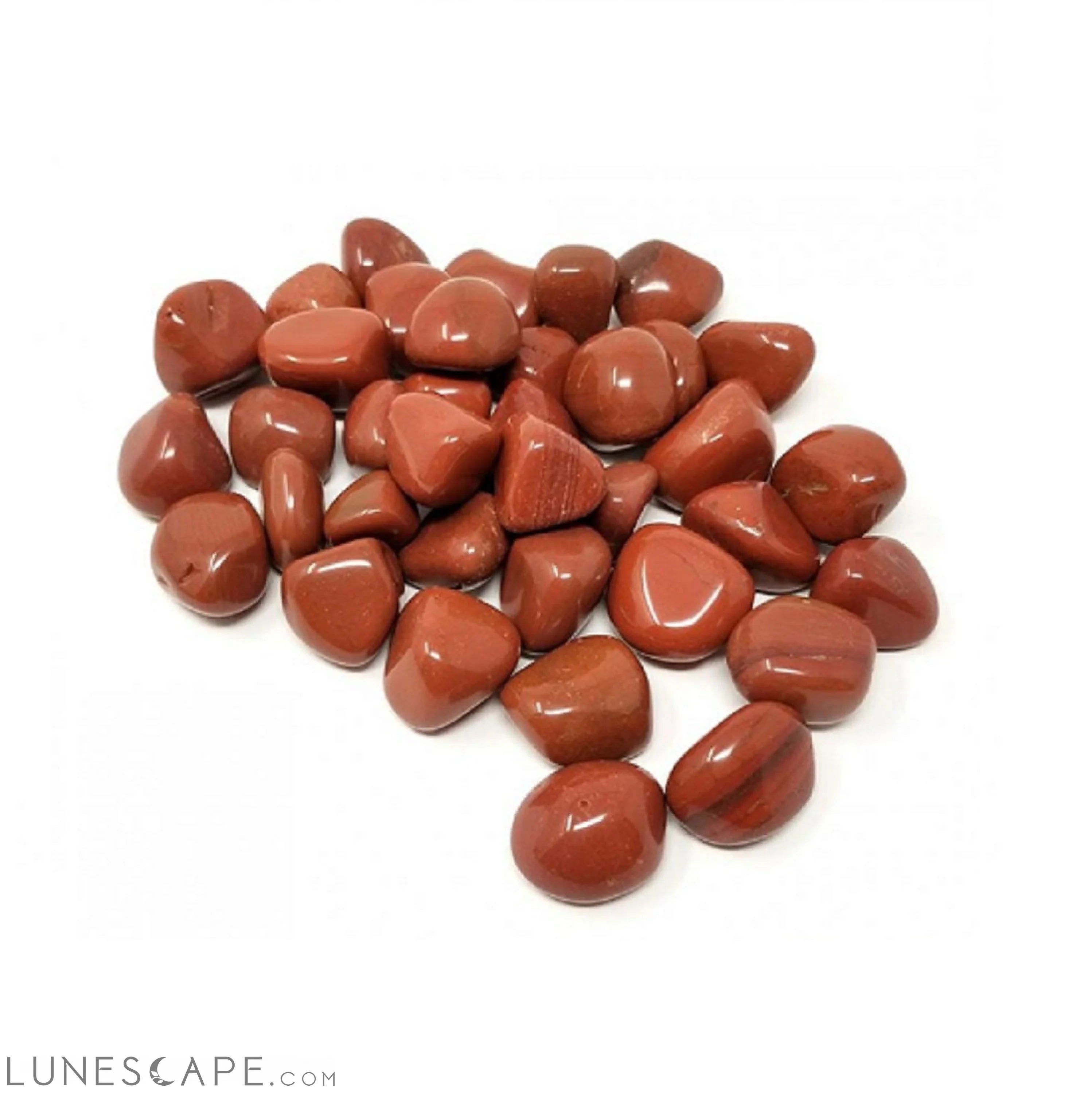 Red Jesper Tumbled Genuine Polished Gemstone LUNESCAPE