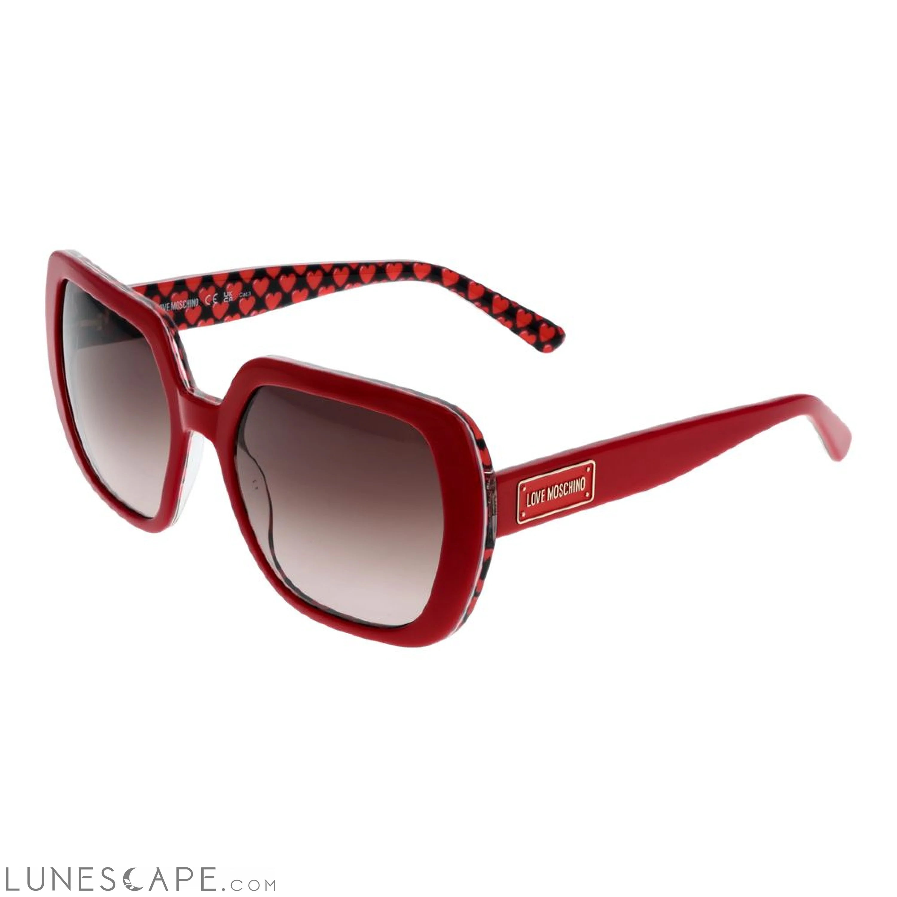 Red Women Sunglasses LUNESCAPE