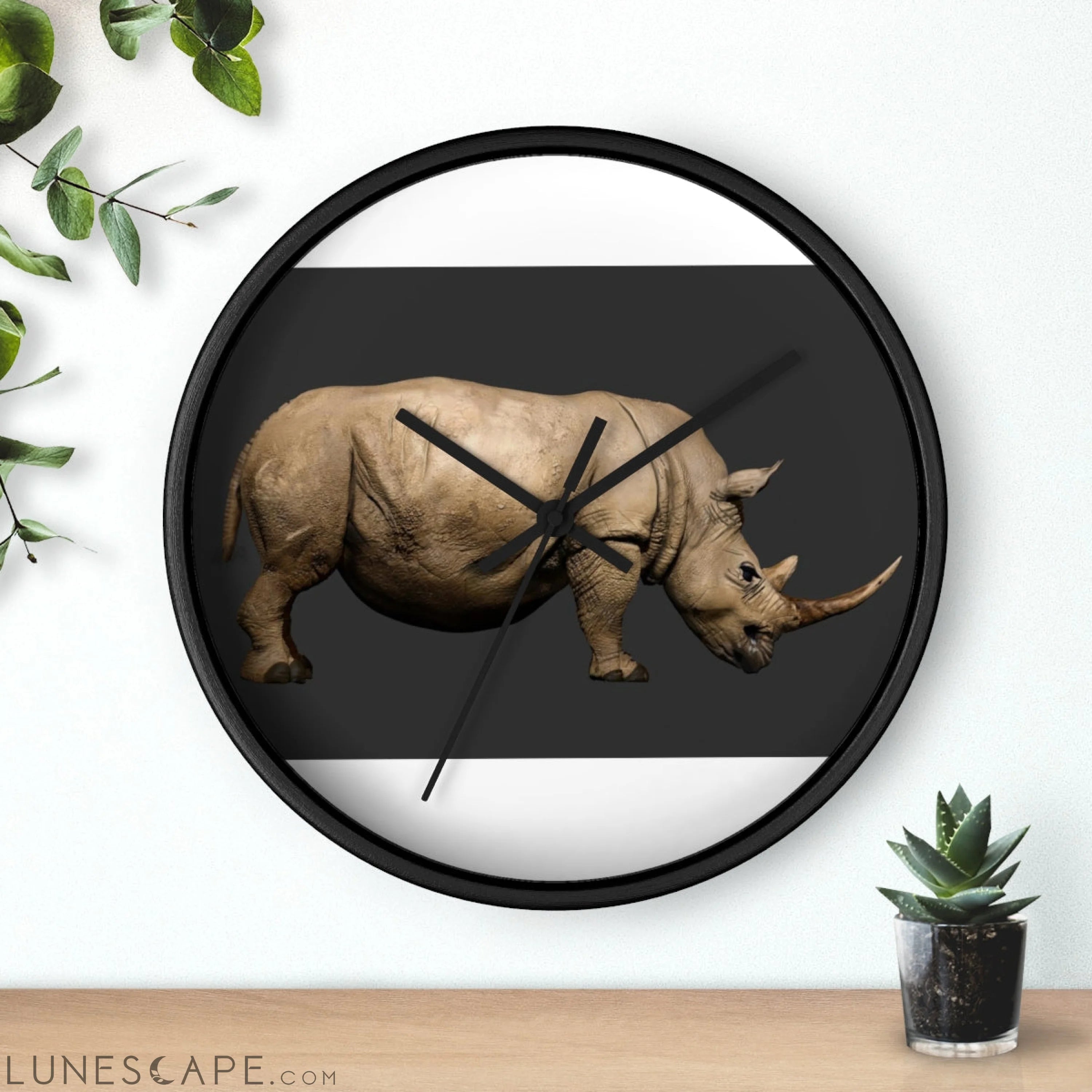 Rhino Wall clock LUNESCAPE