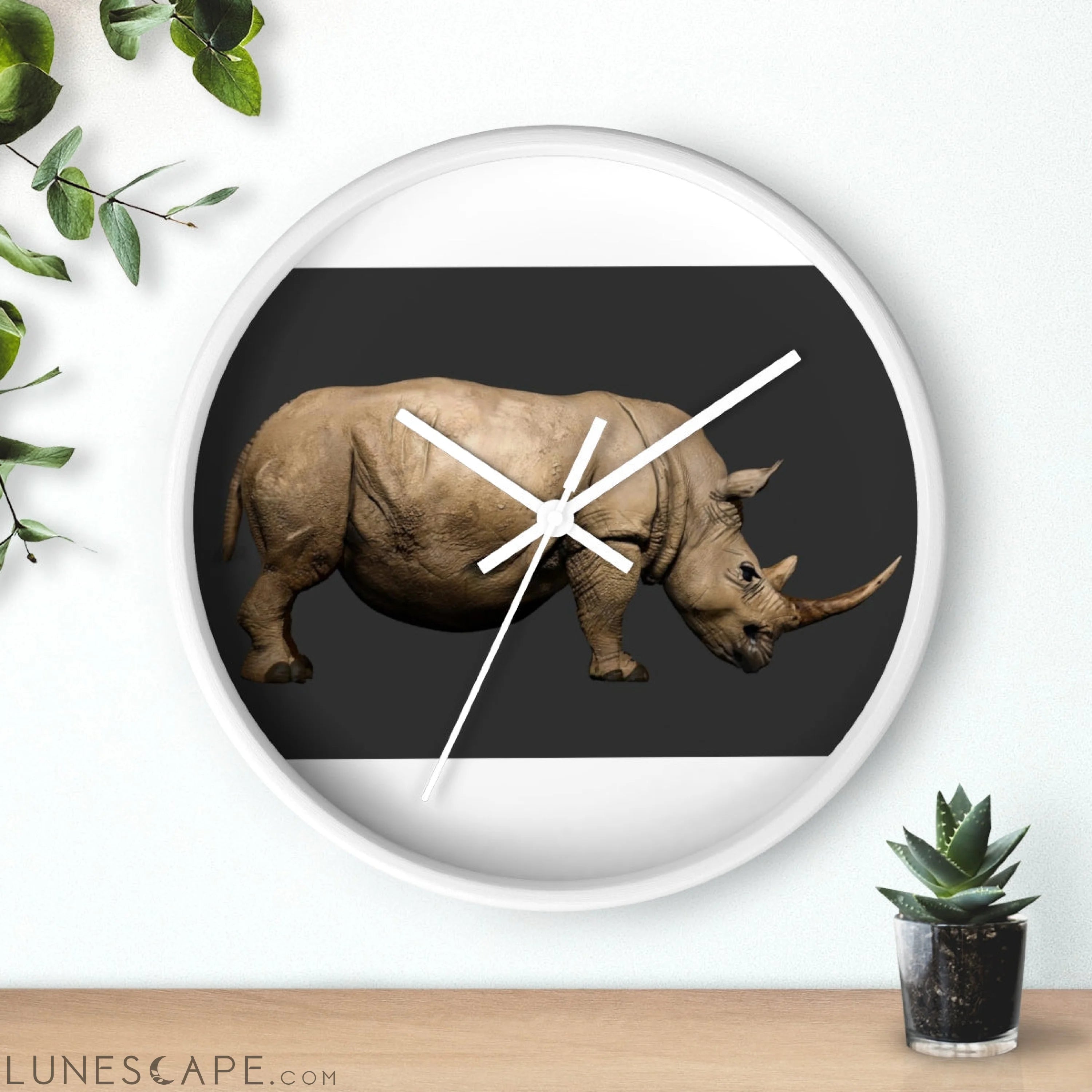 Rhino Wall clock LUNESCAPE