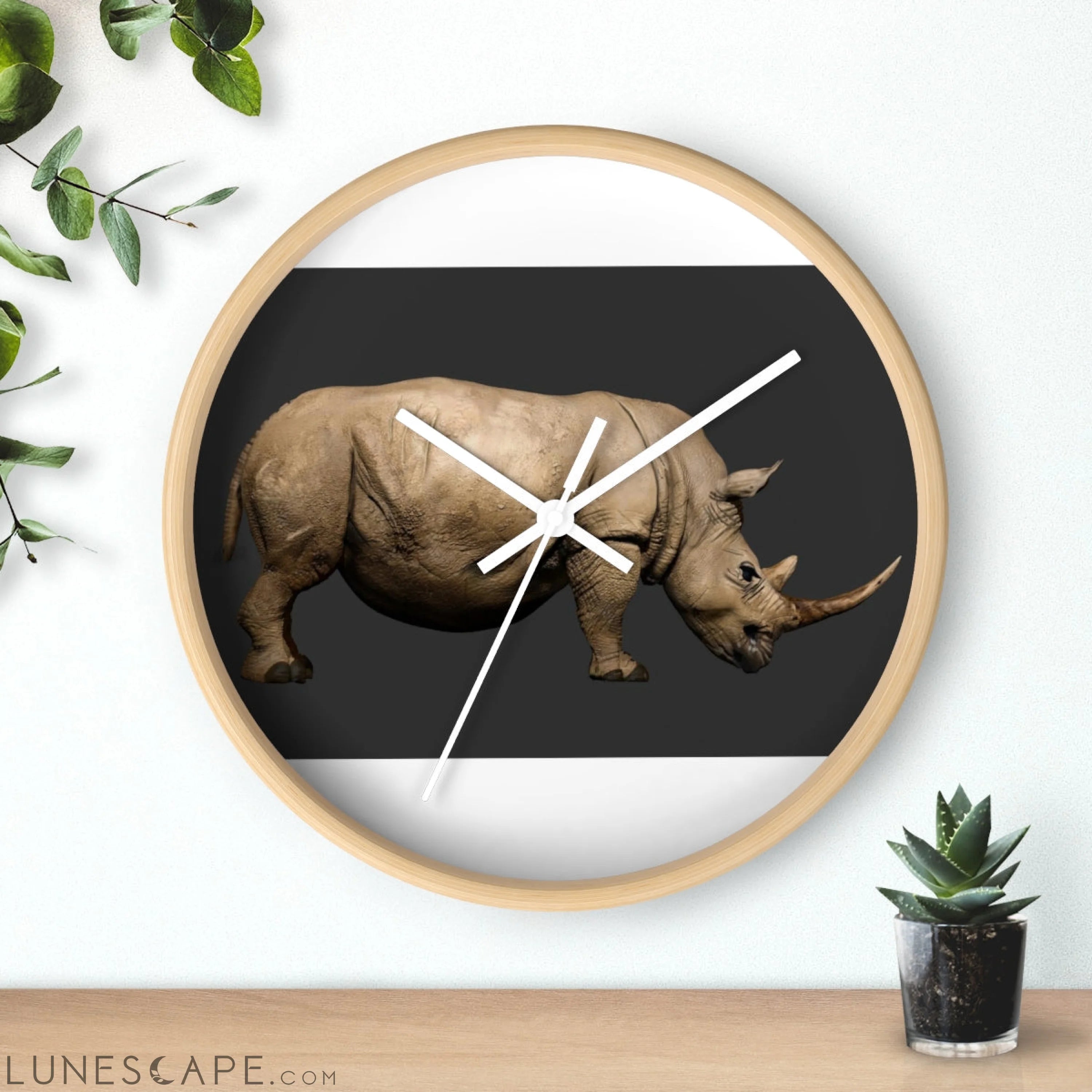 Rhino Wall clock LUNESCAPE
