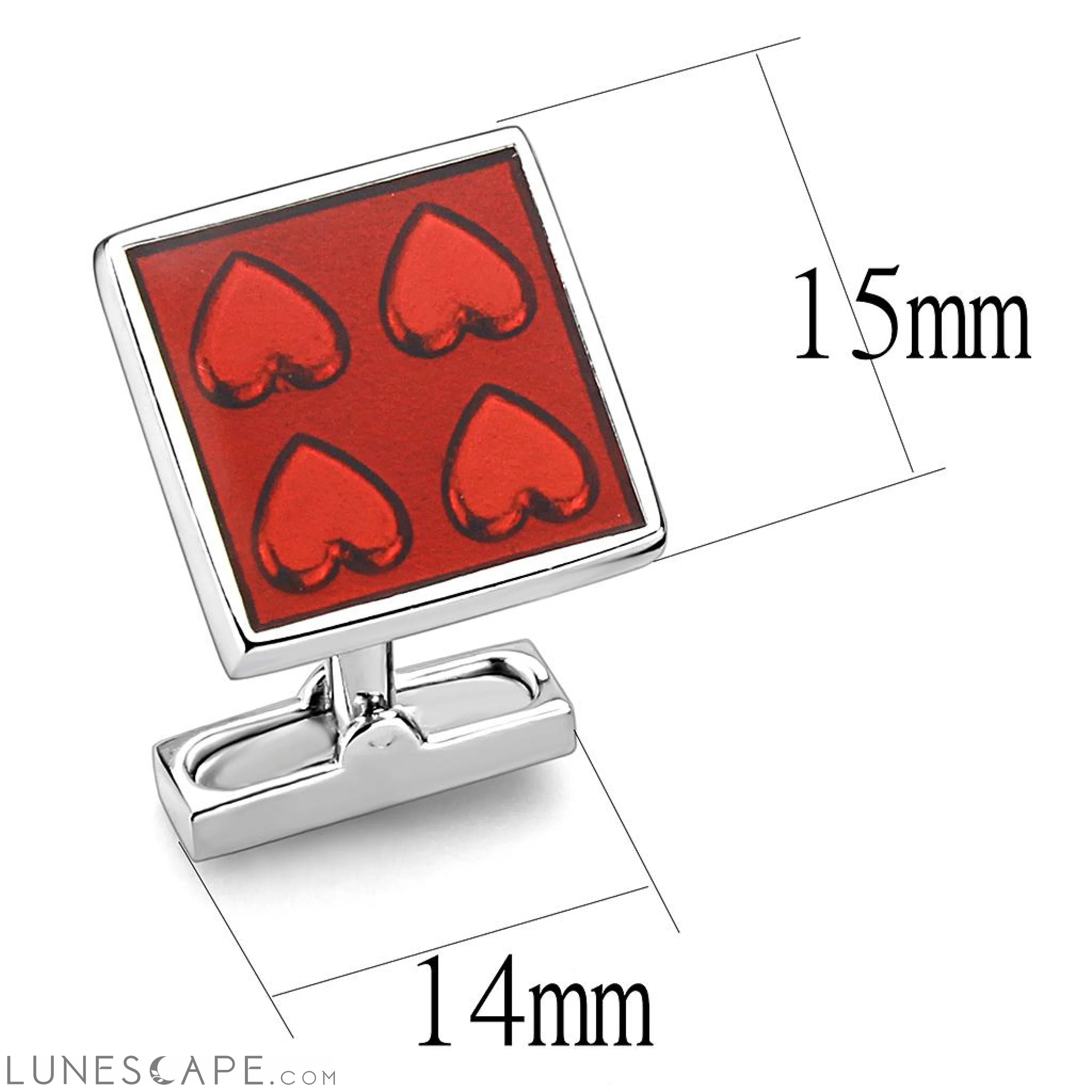 Rhodium Brass Cufflink with No Stone LUNESCAPE