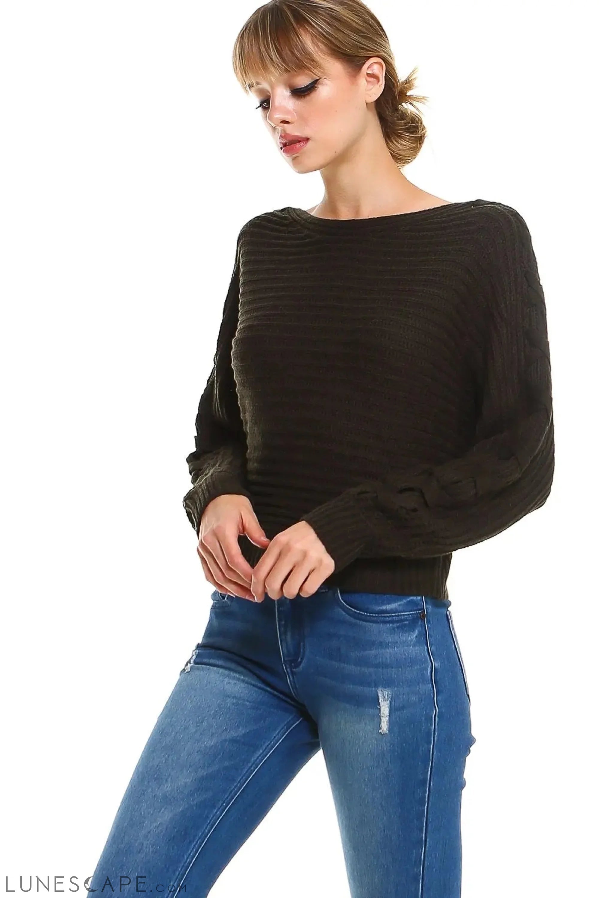 Ribbed Chunky Sweater LUNESCAPE