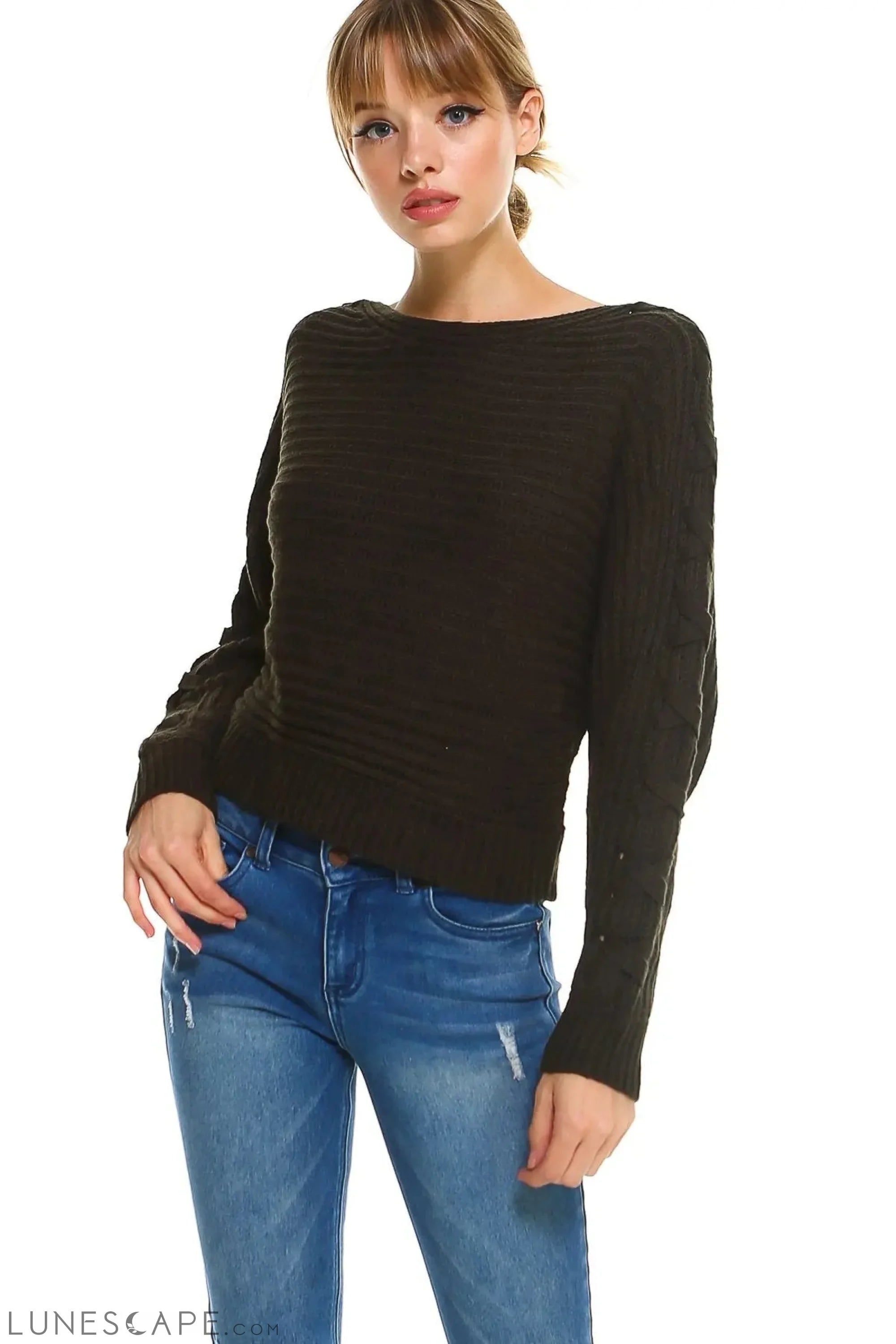 Ribbed Chunky Sweater LUNESCAPE