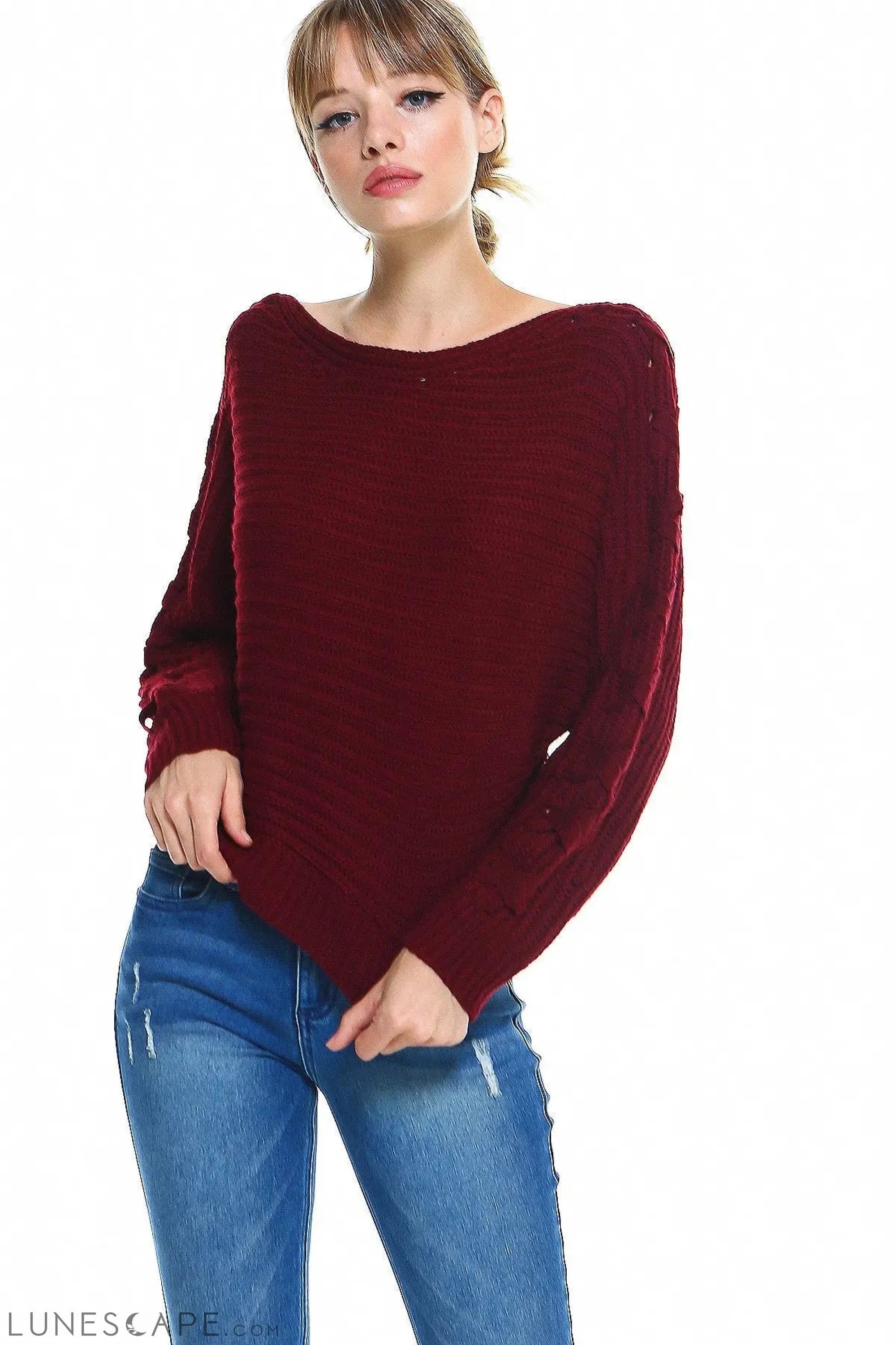 Ribbed Chunky Sweater LUNESCAPE