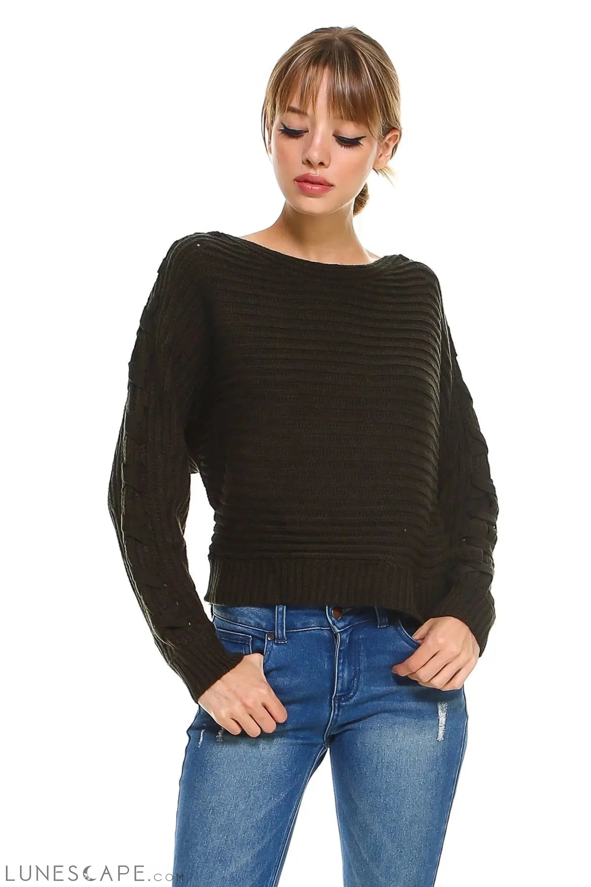 Ribbed Chunky Sweater LUNESCAPE