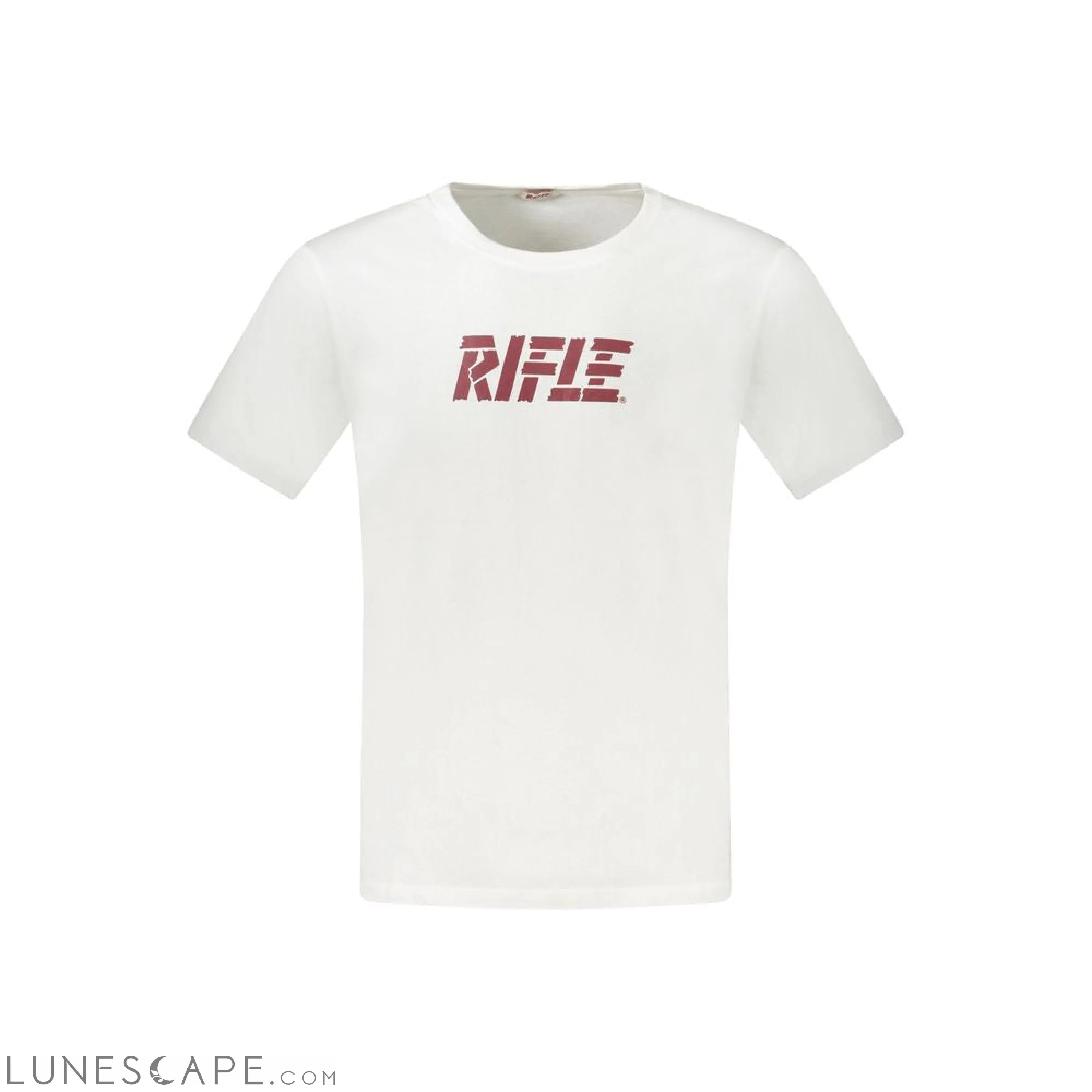 Rifle White Cotton Men T-Shirt LUNESCAPE